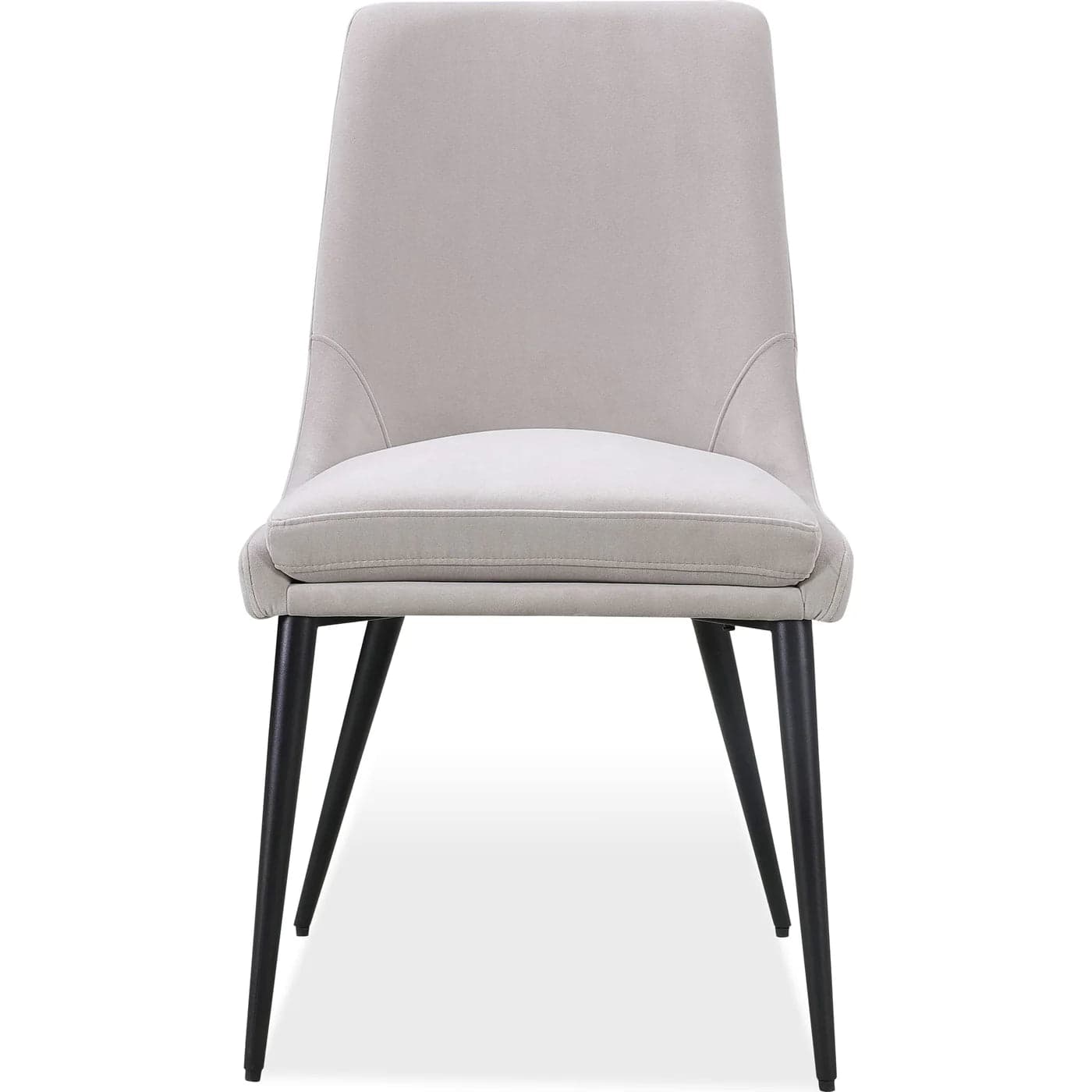 Modus Pair (2) Winston Upholstered Metal Leg Dining Chair Ash Grey/Black 8 FFE-1468