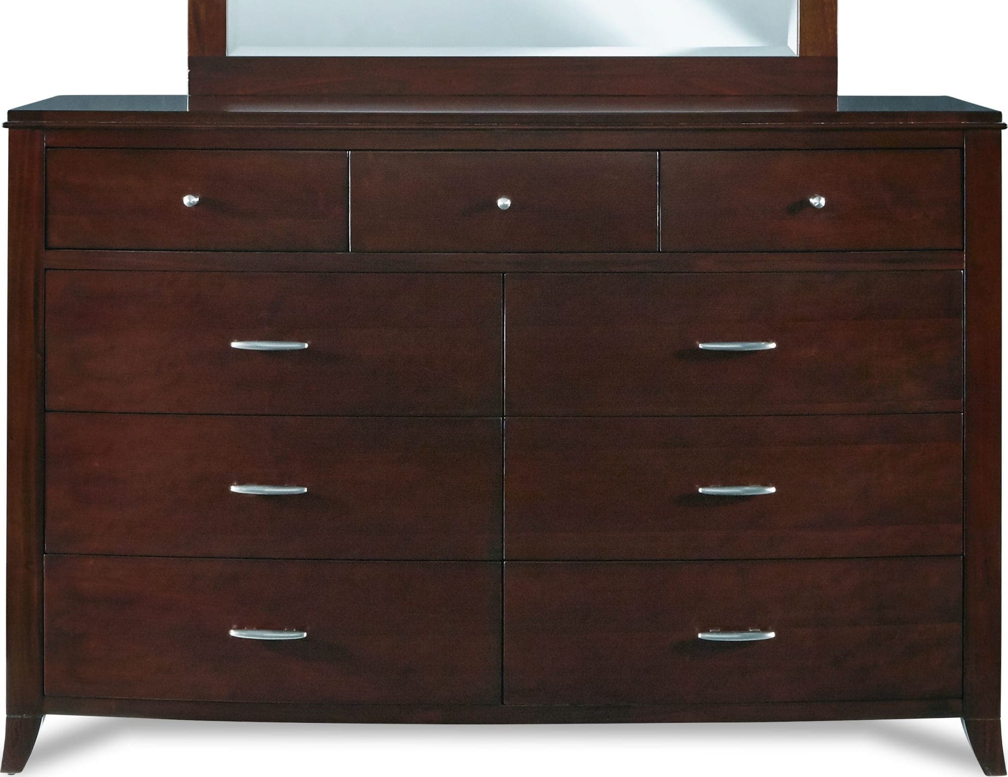 Modus Brighton Nine Drawer Dresser Chest & Mirror In Cinnamon FFE-1477 - Thumbnail 5