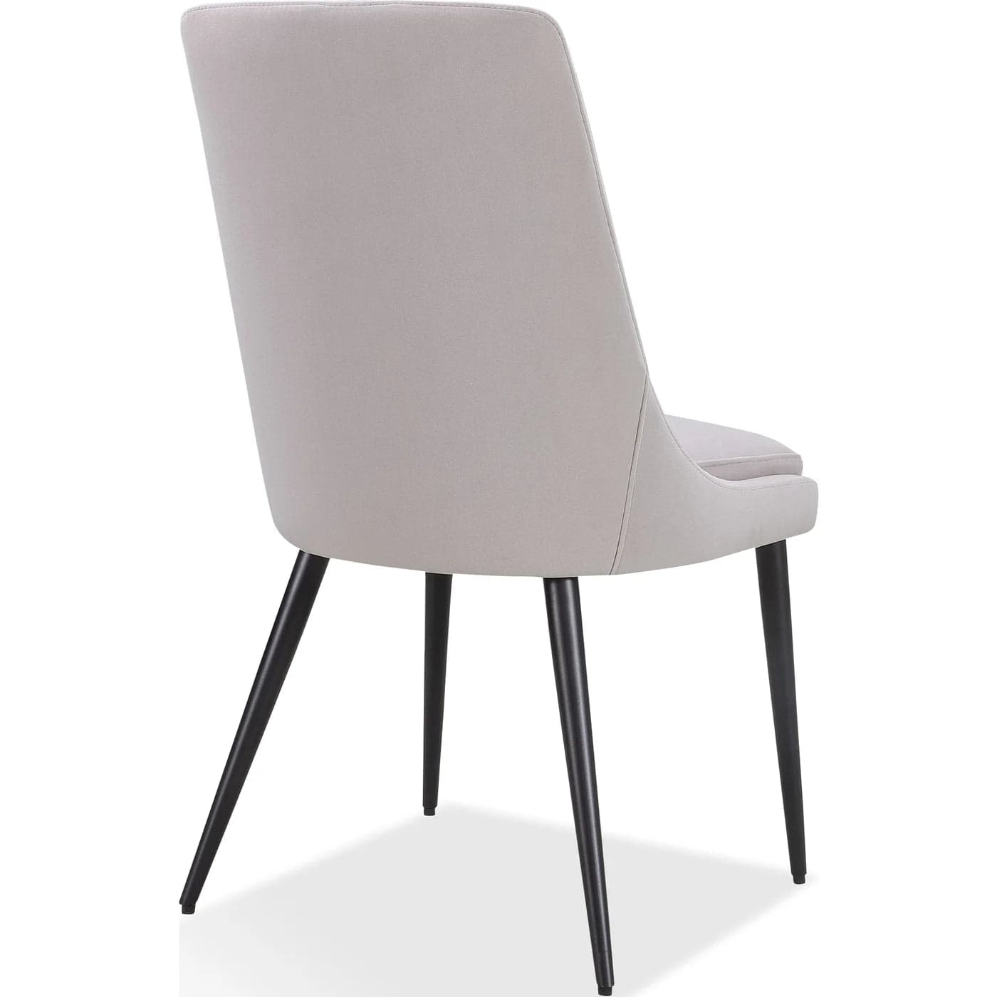 Modus Pair (2) Winston Upholstered Metal Leg Dining Chair Ash Grey/Black 8 FFE-1468 - Thumbnail 2