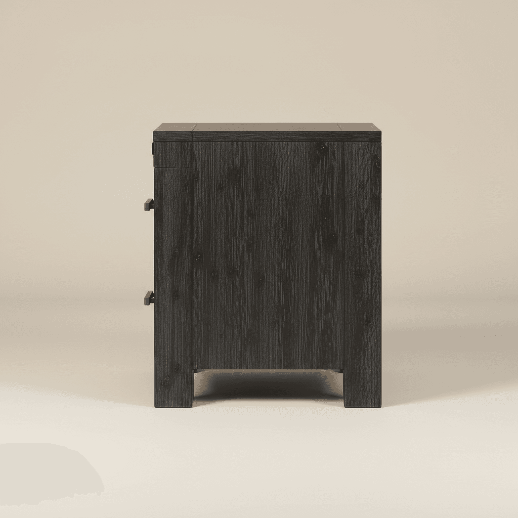 Modus Meadow Solid Wood Two Drawer Nightstand in Graphite 10 FFE-1484 - Thumbnail 4