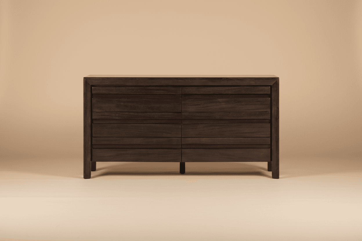 Modus Element Dresser Chest & Mirror in Chocolate Brown 9 FFE-1485 - Thumbnail 3