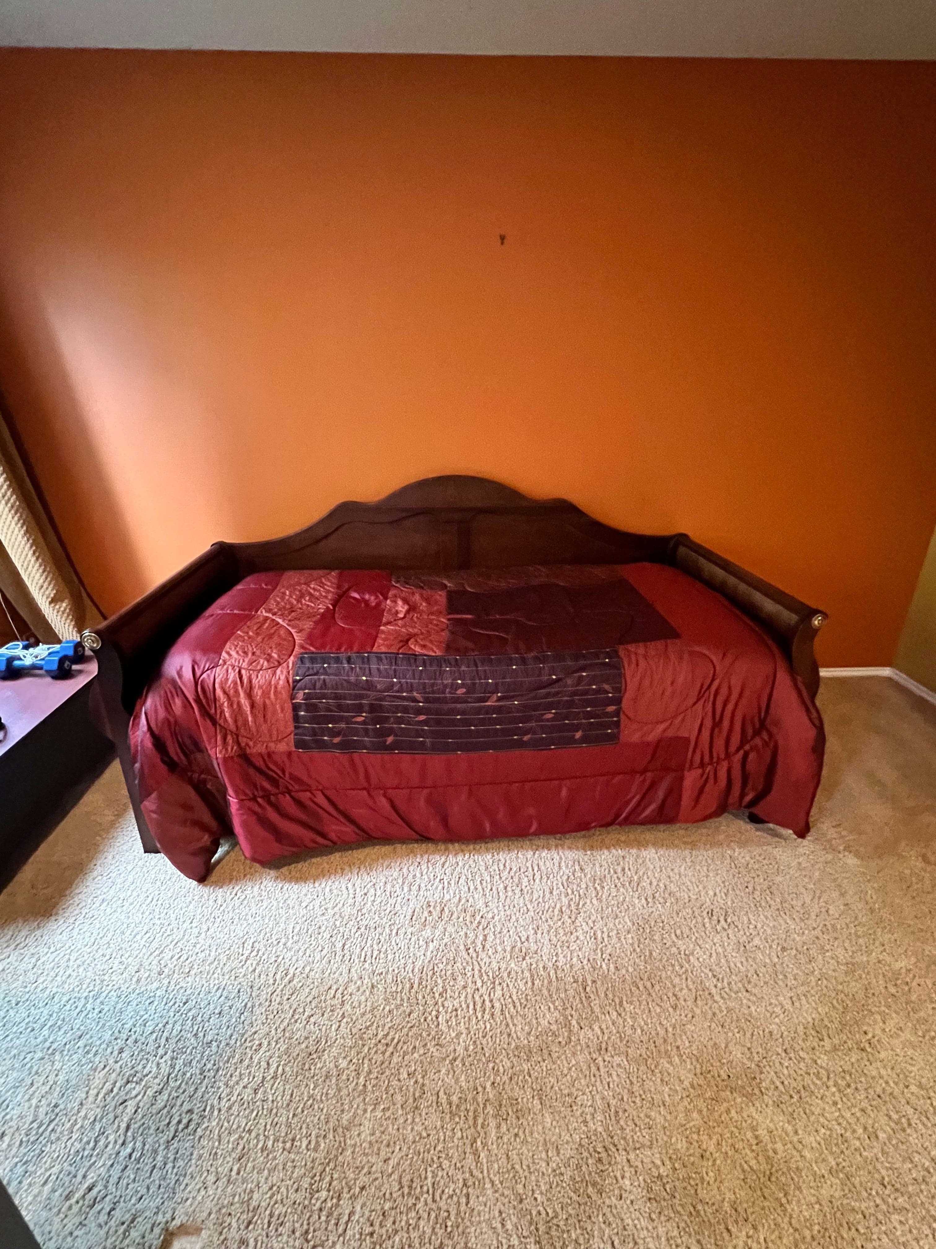 Traditional Wood Daybed w/Suspension Deck Pop-Up Trundle to Queen PD138-35 - Thumbnail 2