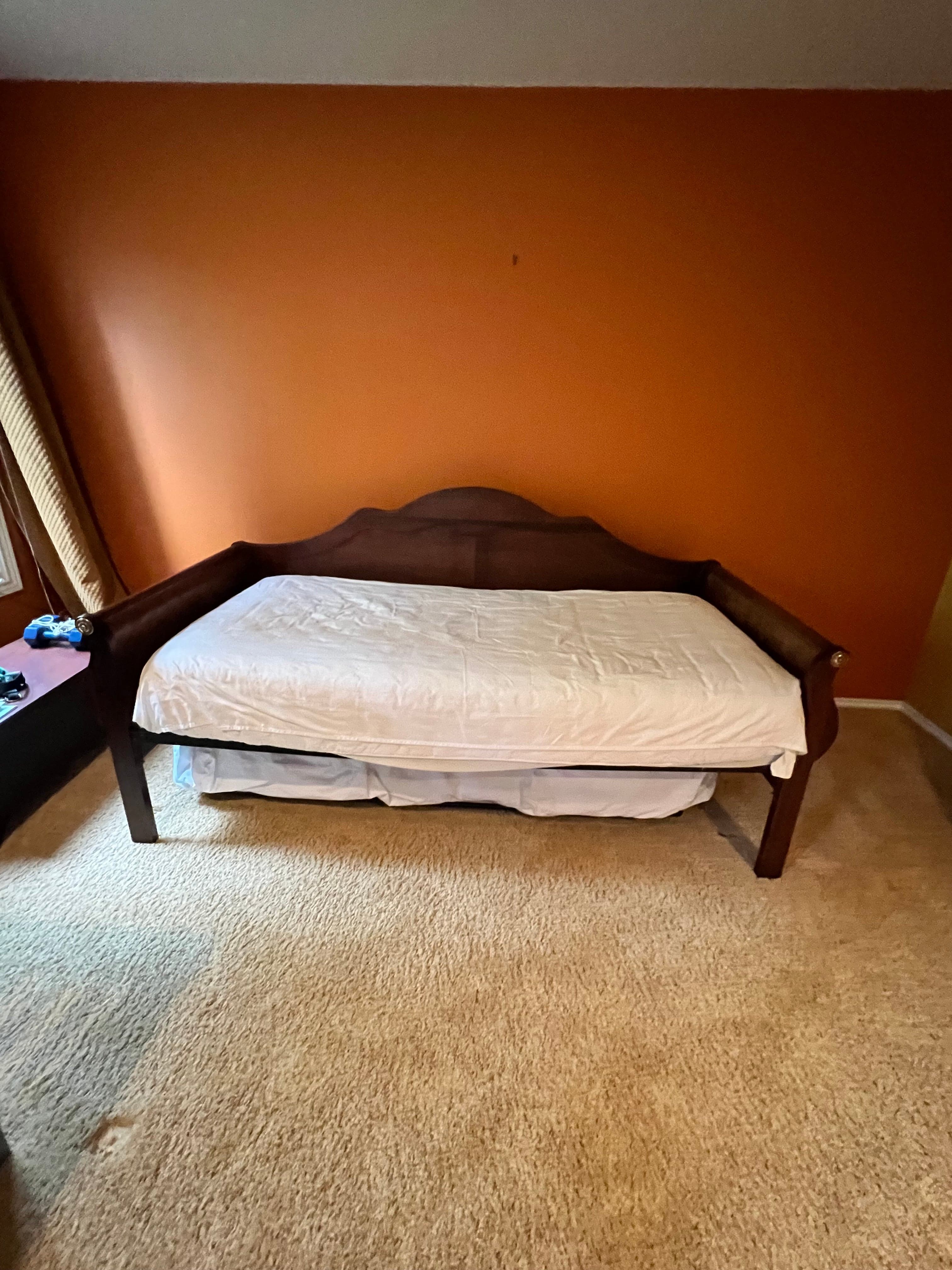 Traditional Wood Daybed w/Suspension Deck Pop-Up Trundle to Queen PD138-35 - Thumbnail 3