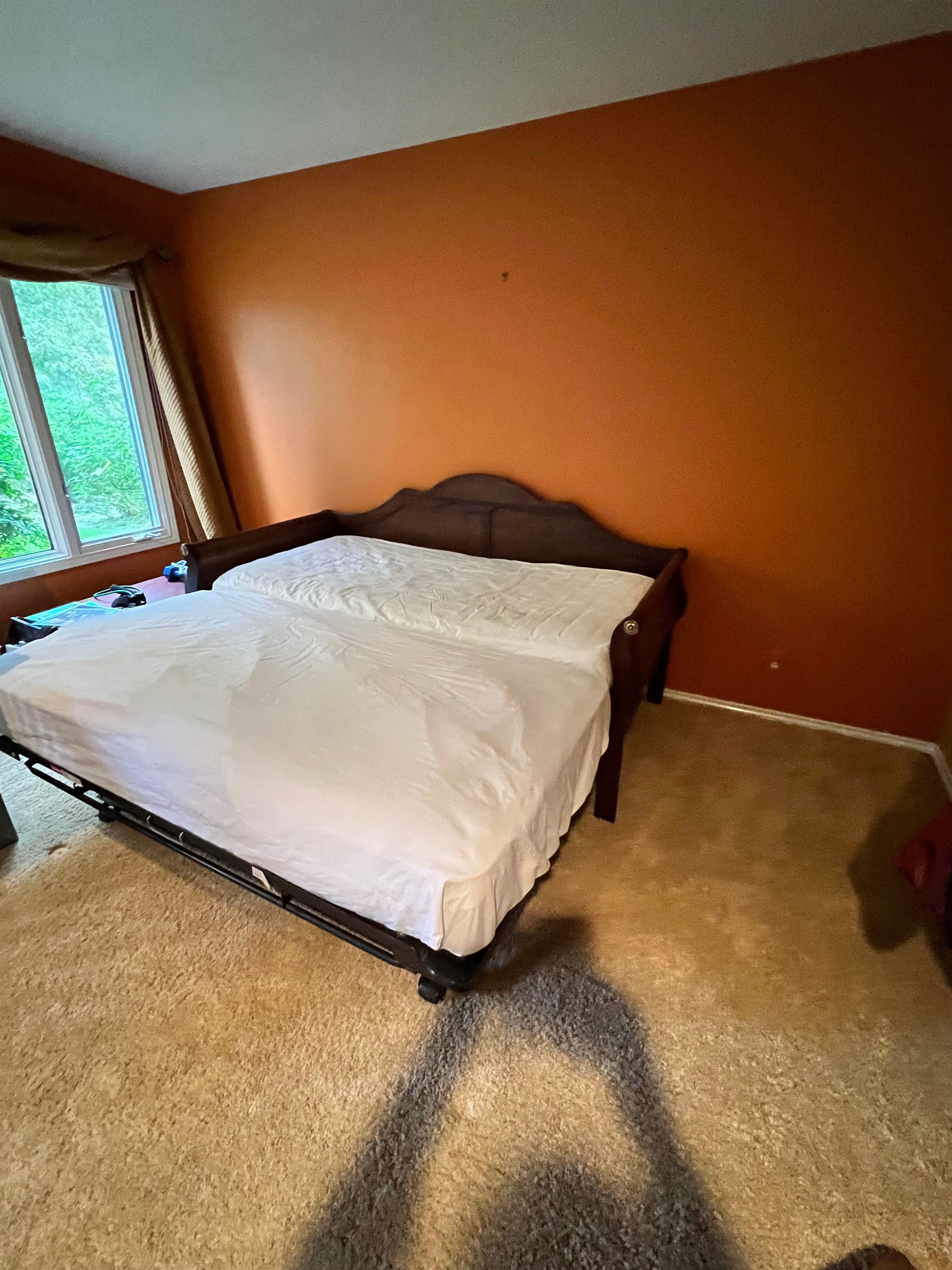 Traditional Wood Daybed w/Suspension Deck Pop-Up Trundle to Queen PD138-35 - Thumbnail 7