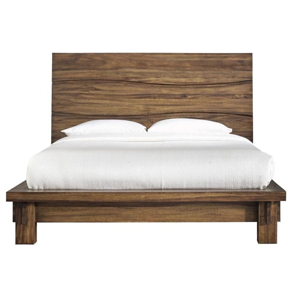 Modus Ocean King Platform Bed in Natural Sengon FFE-1517 - Thumbnail 2