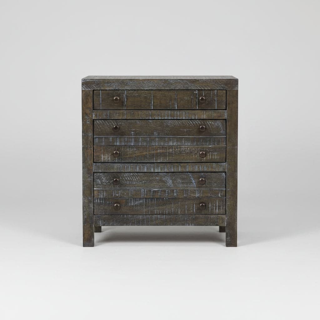 Modus Townsend Solid Wood Three Drawer Nightstand in Gunmetal 2 FFE-1515 - Thumbnail 3