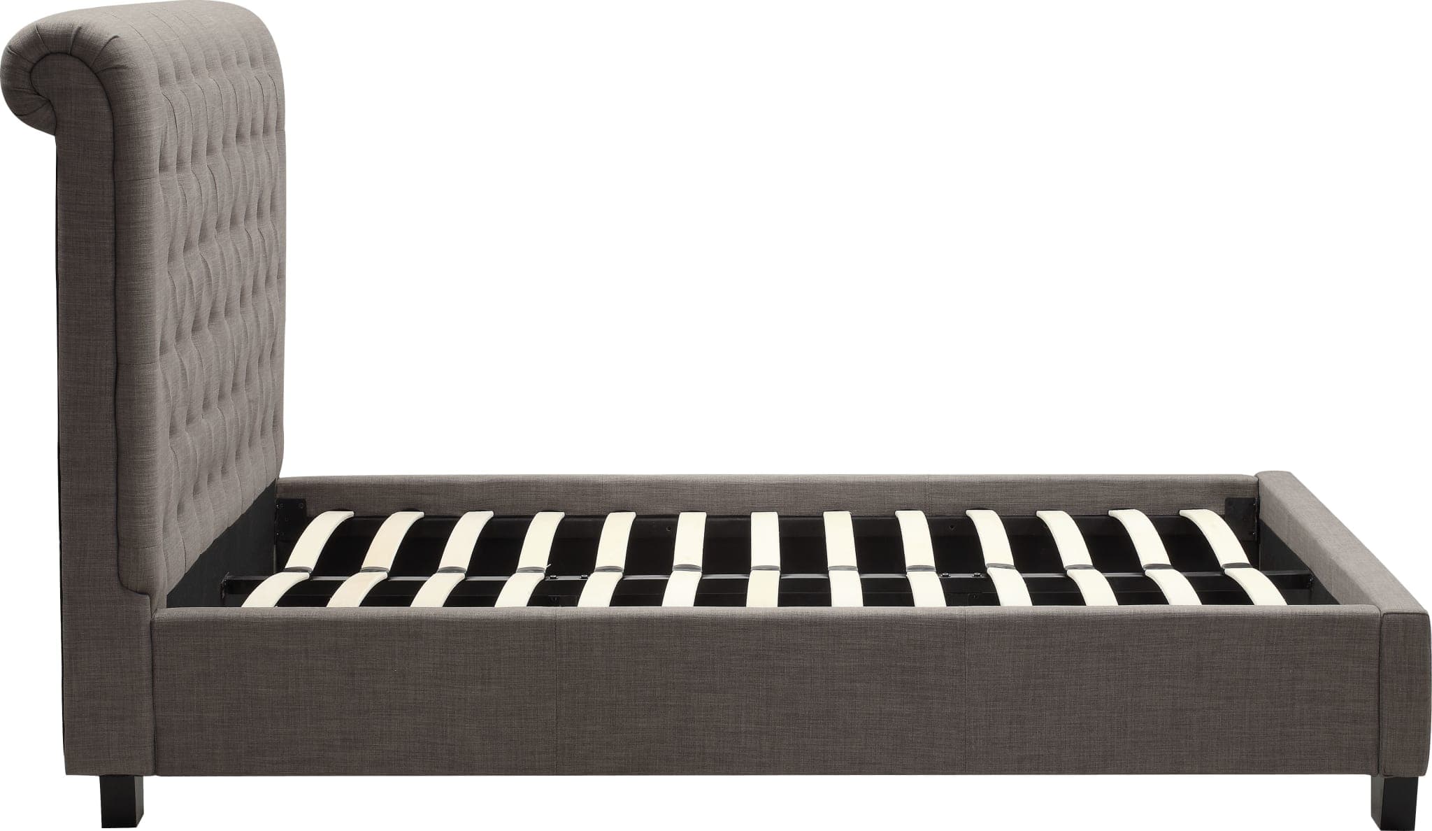Modus Royal King-size Tufted Platform Bed Dolphin Gray Linen 3 FFE-1510 - Thumbnail 3