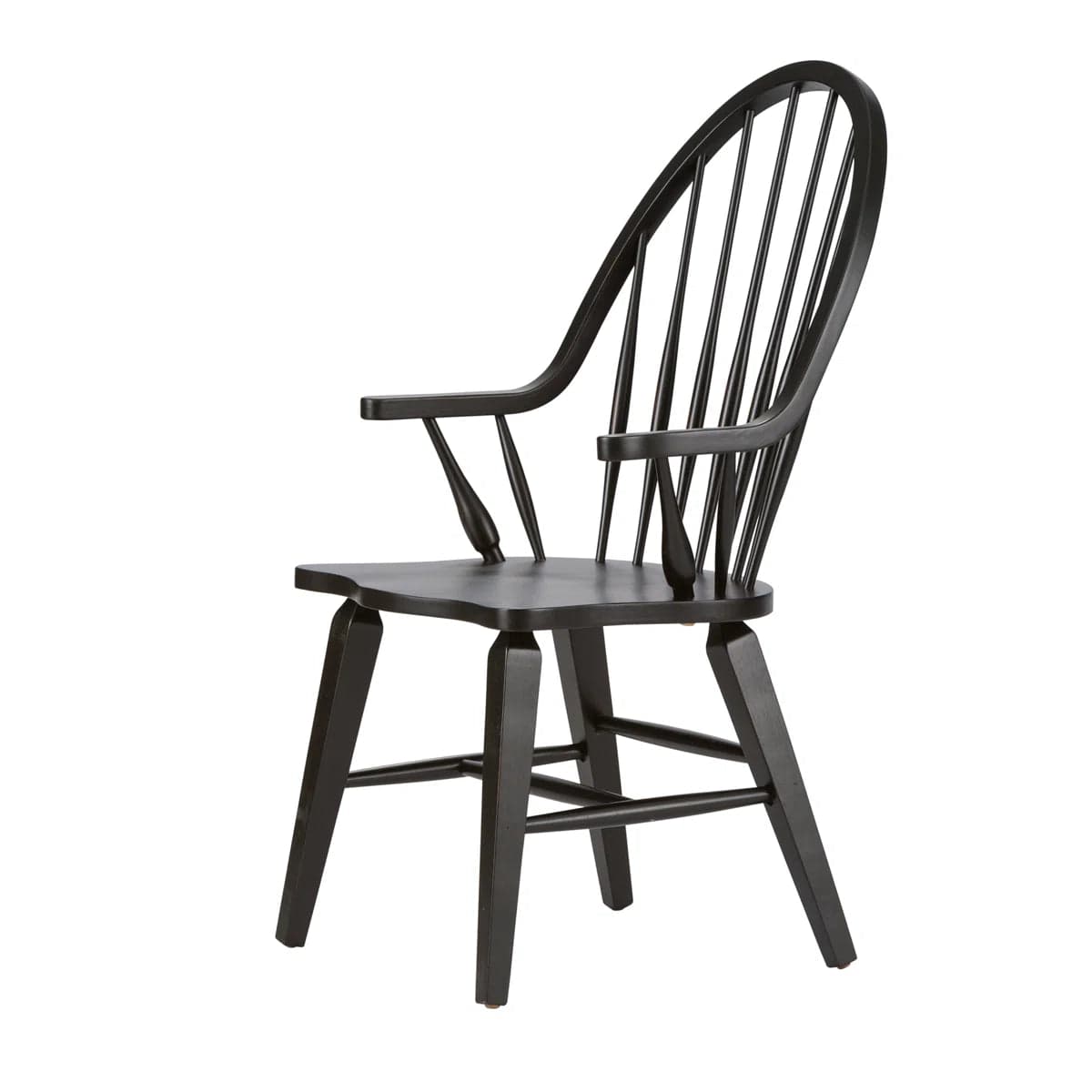 Black Windsor Arm Dining Chair FFE-1556