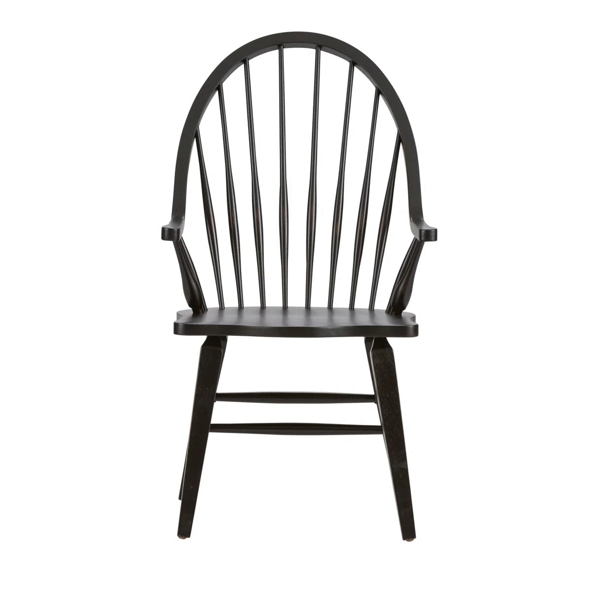 Black Windsor Arm Dining Chair FFE-1556 - Thumbnail 2