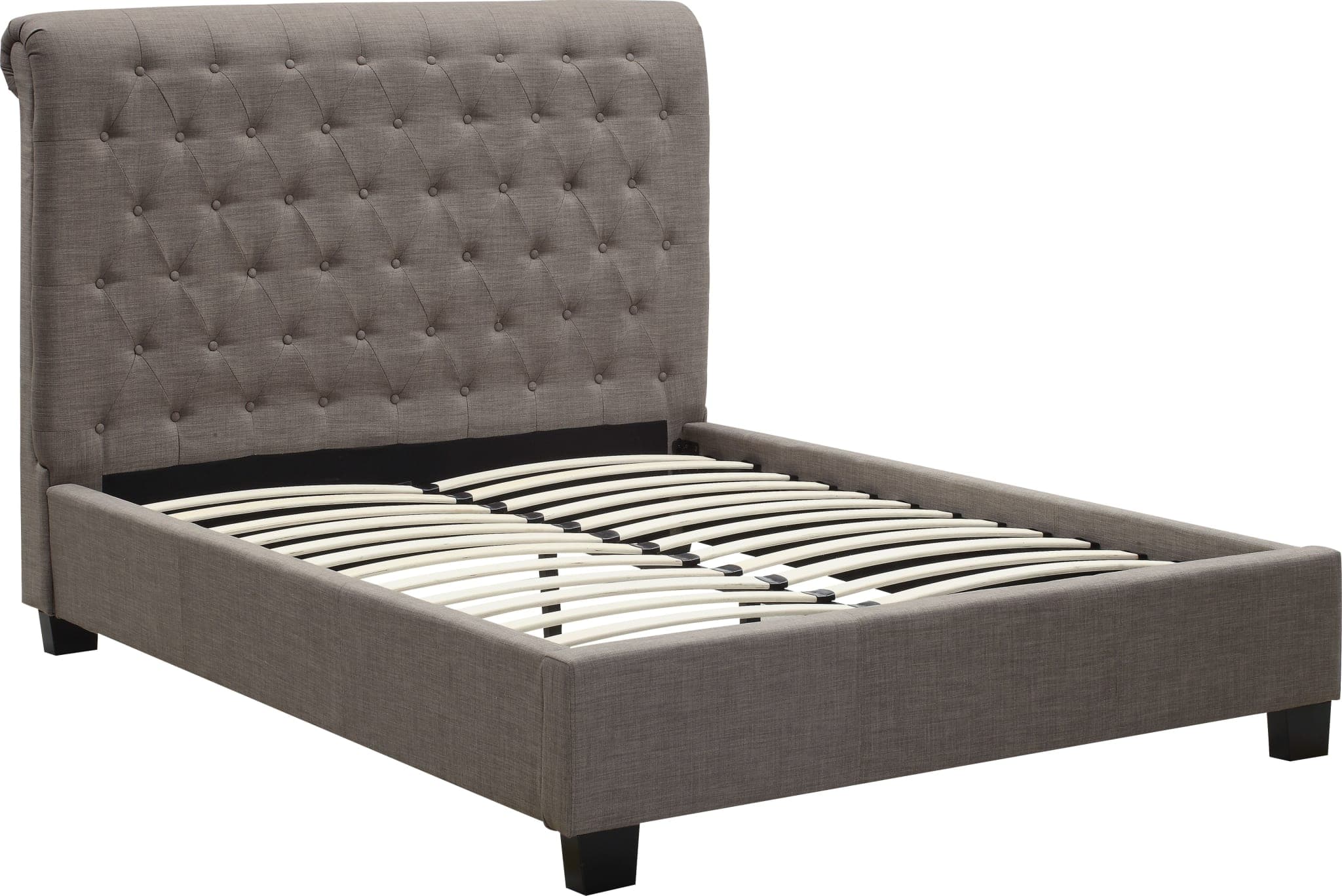 Modus Royal King-size Tufted Platform Bed Dolphin Gray Linen 3 FFE-1510 - Thumbnail 4