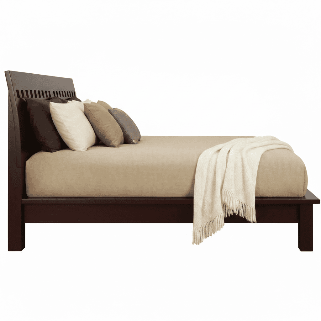 Modus Veneto Queen-size Platform Bed in Espresso 2 FFE-1502 - Thumbnail 4
