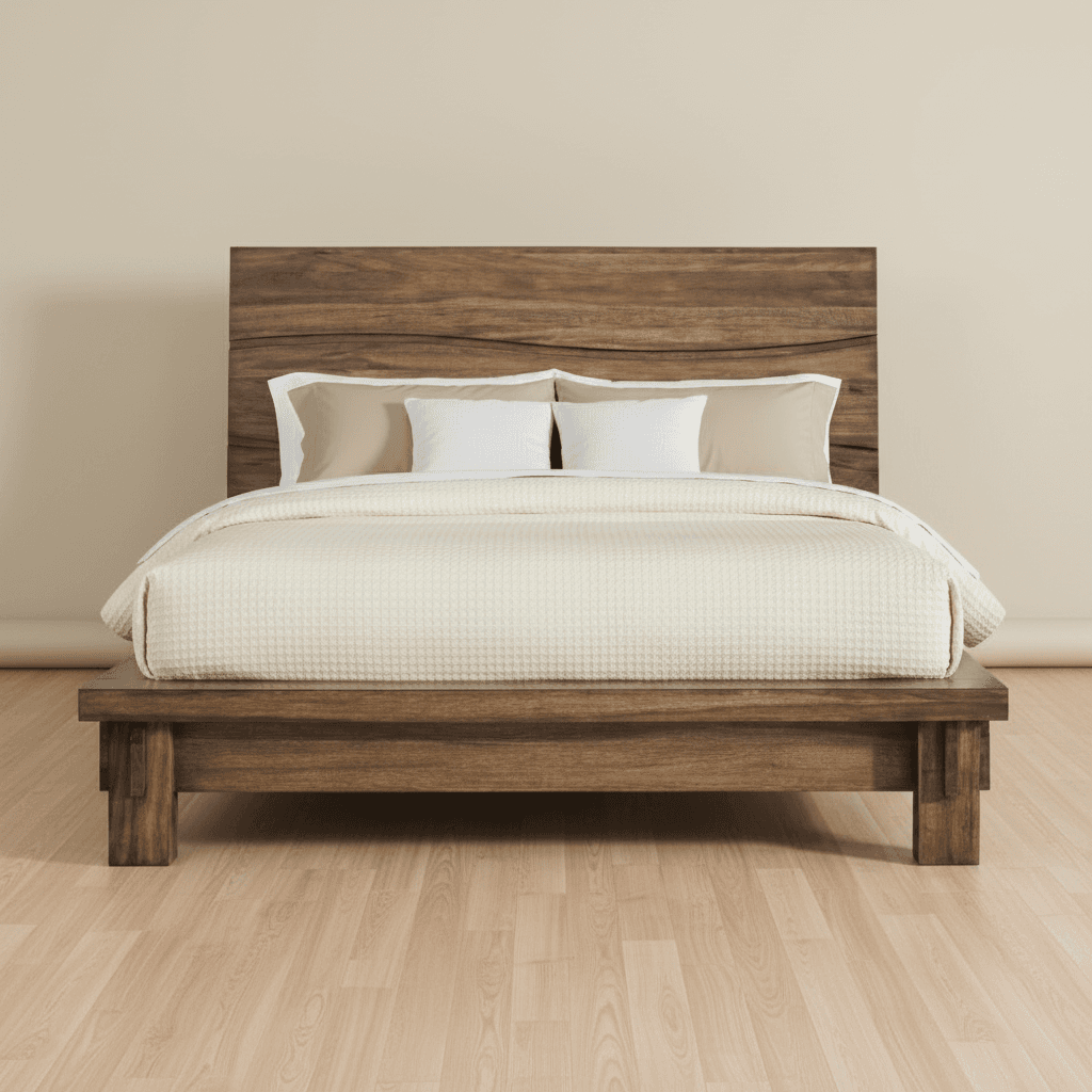 Modus Ocean King Platform Bed in Natural Sengon FFE-1517