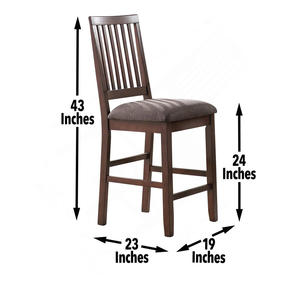 Yorktown 7 Pc Counter Storage Dining Set FFE-1547 - Thumbnail 4