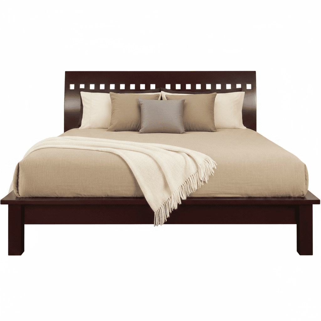 Modus Veneto Queen-size Platform Bed in Espresso 2 FFE-1502 - Thumbnail 3
