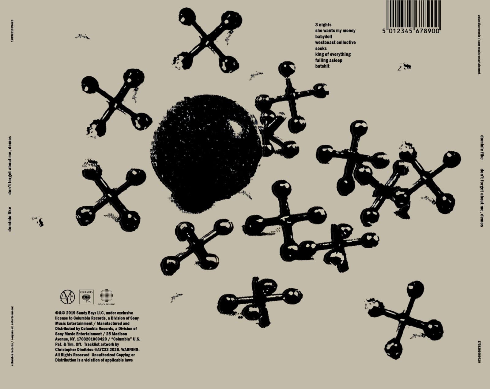 Dominic Fike CD – Don't Forget About Me, Demos EP - Thumbnail 2