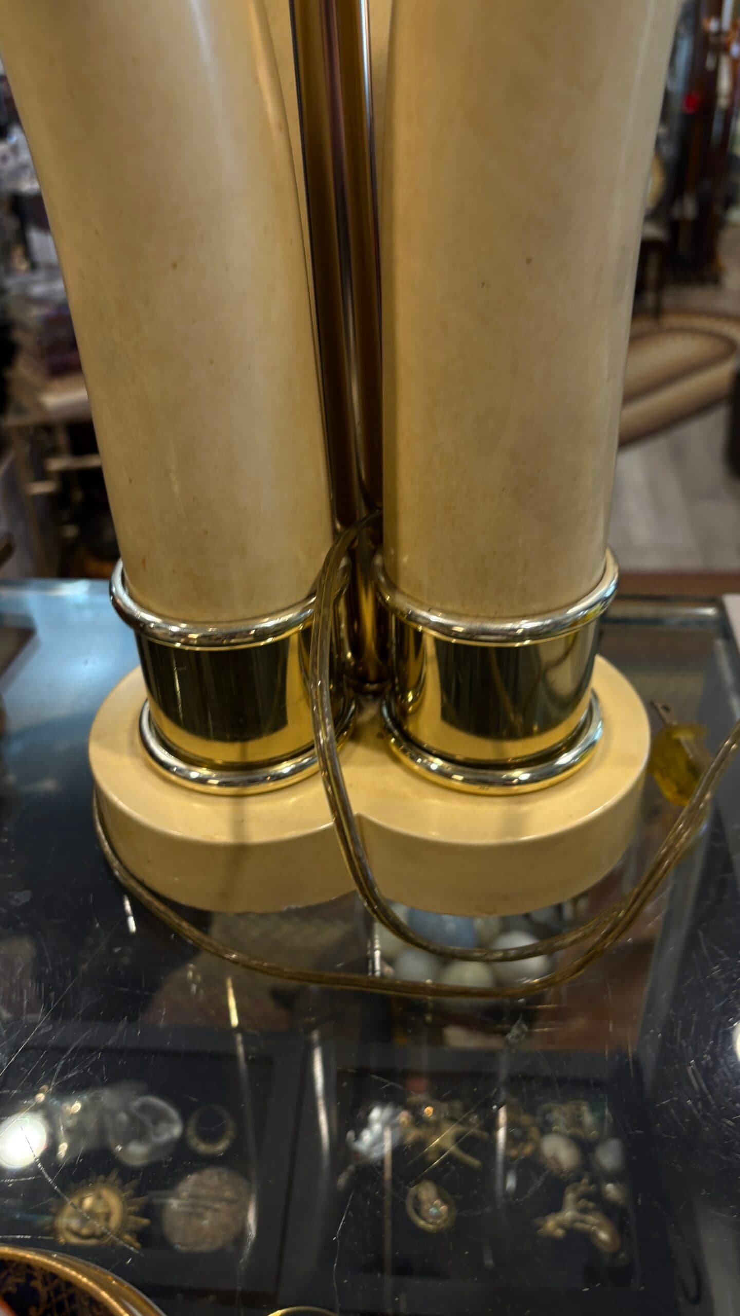 Faux 3 Tusk Lamp (941) - Regular