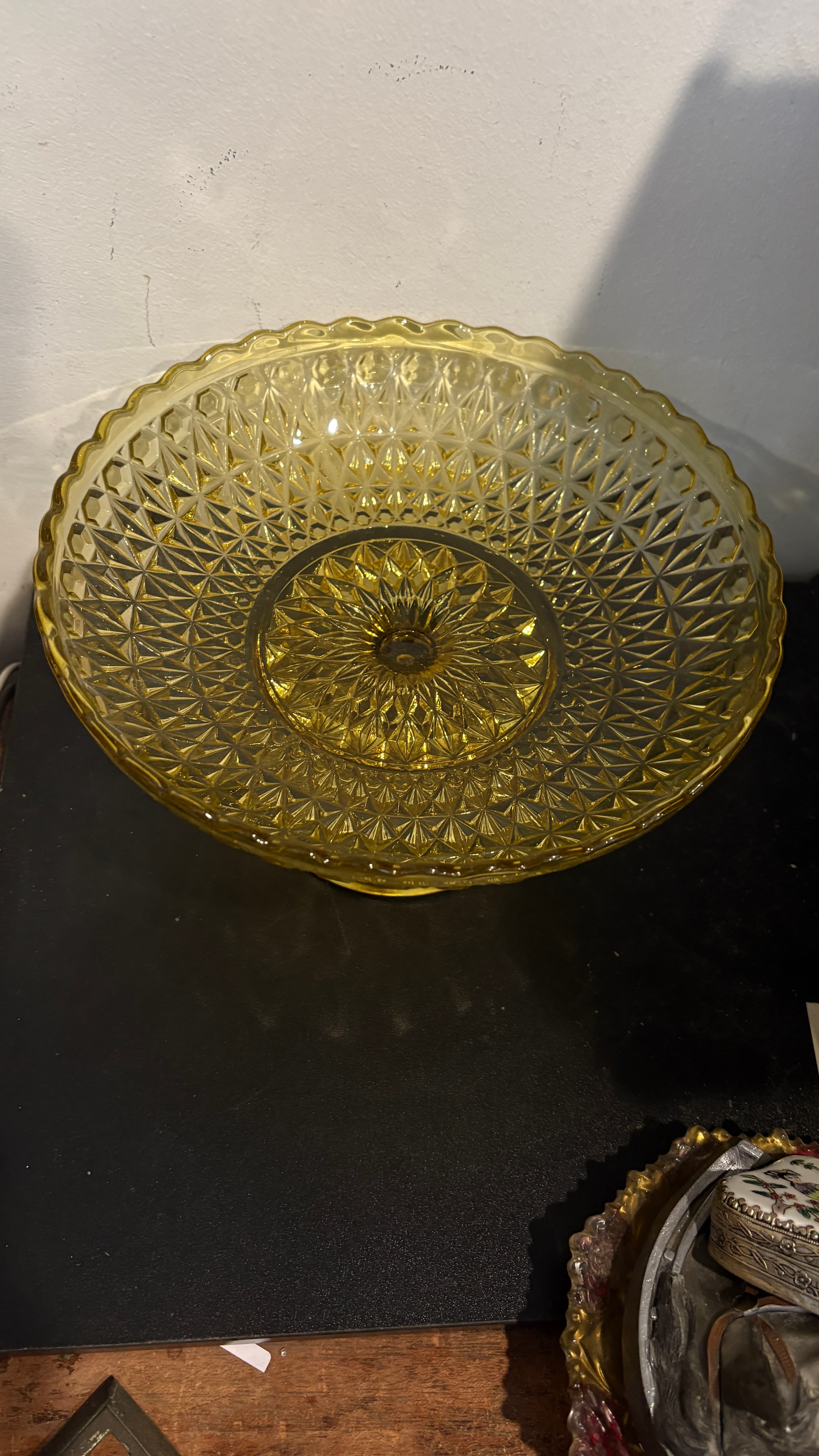 Pedestal Bowl Amber Zephyr - Regular