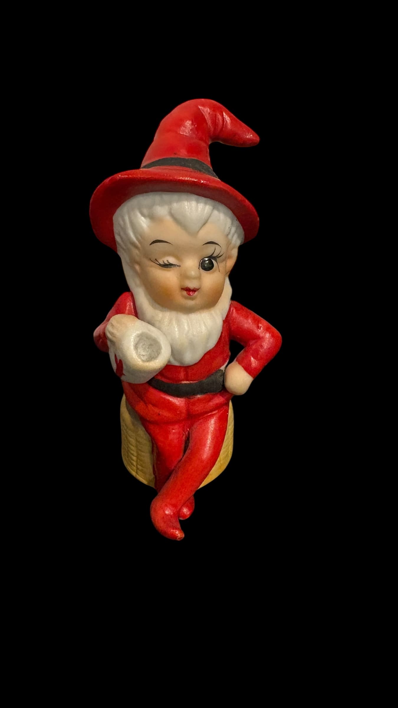 Kitschy Winking Red Garbed Pixie - Regular