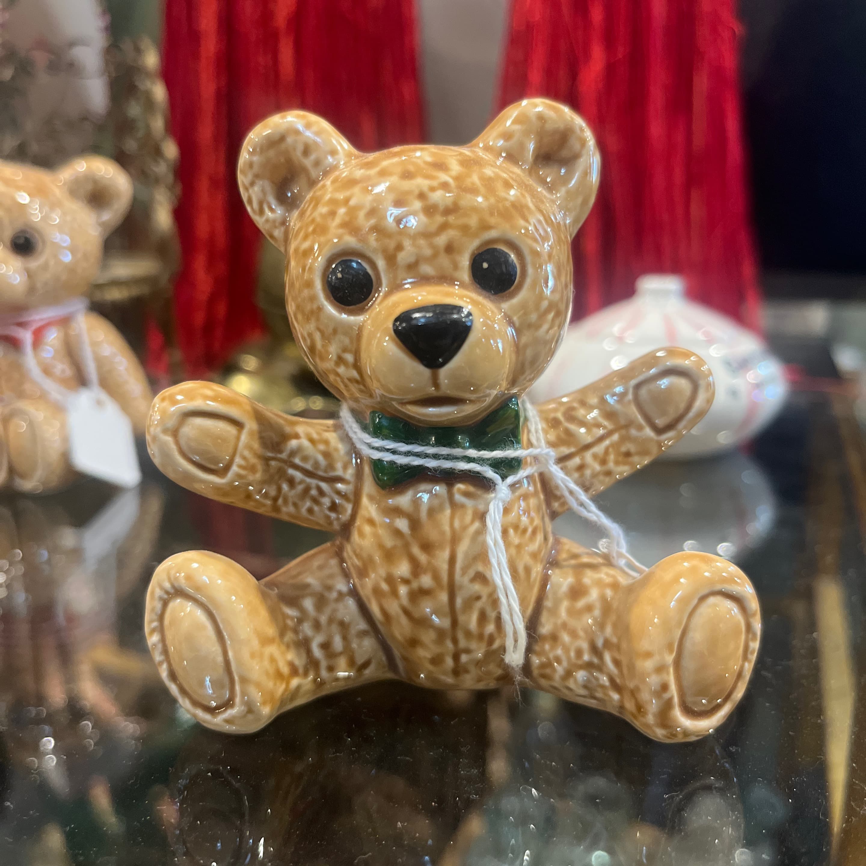 Goebel Teddy Bear Green Bow Tie - Regular