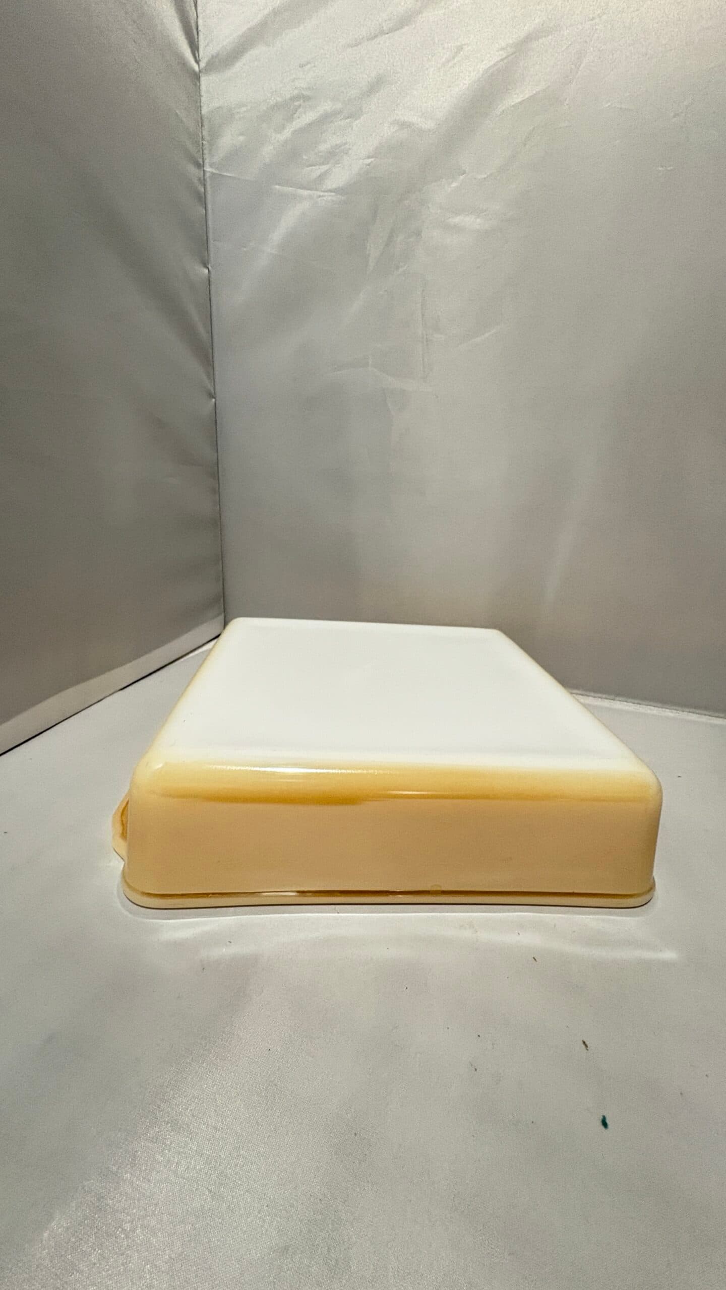 Fire king Peach Square Baker Lusterware - Regular