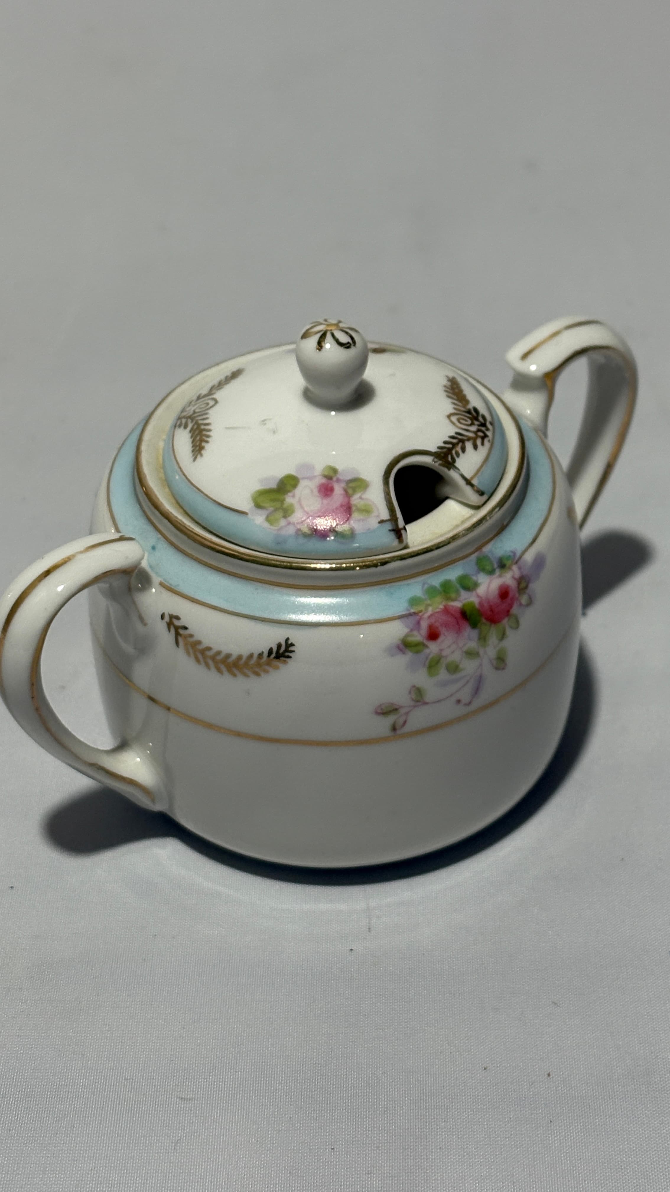 Hand Painted Nippon Sugar Bowl - Regular