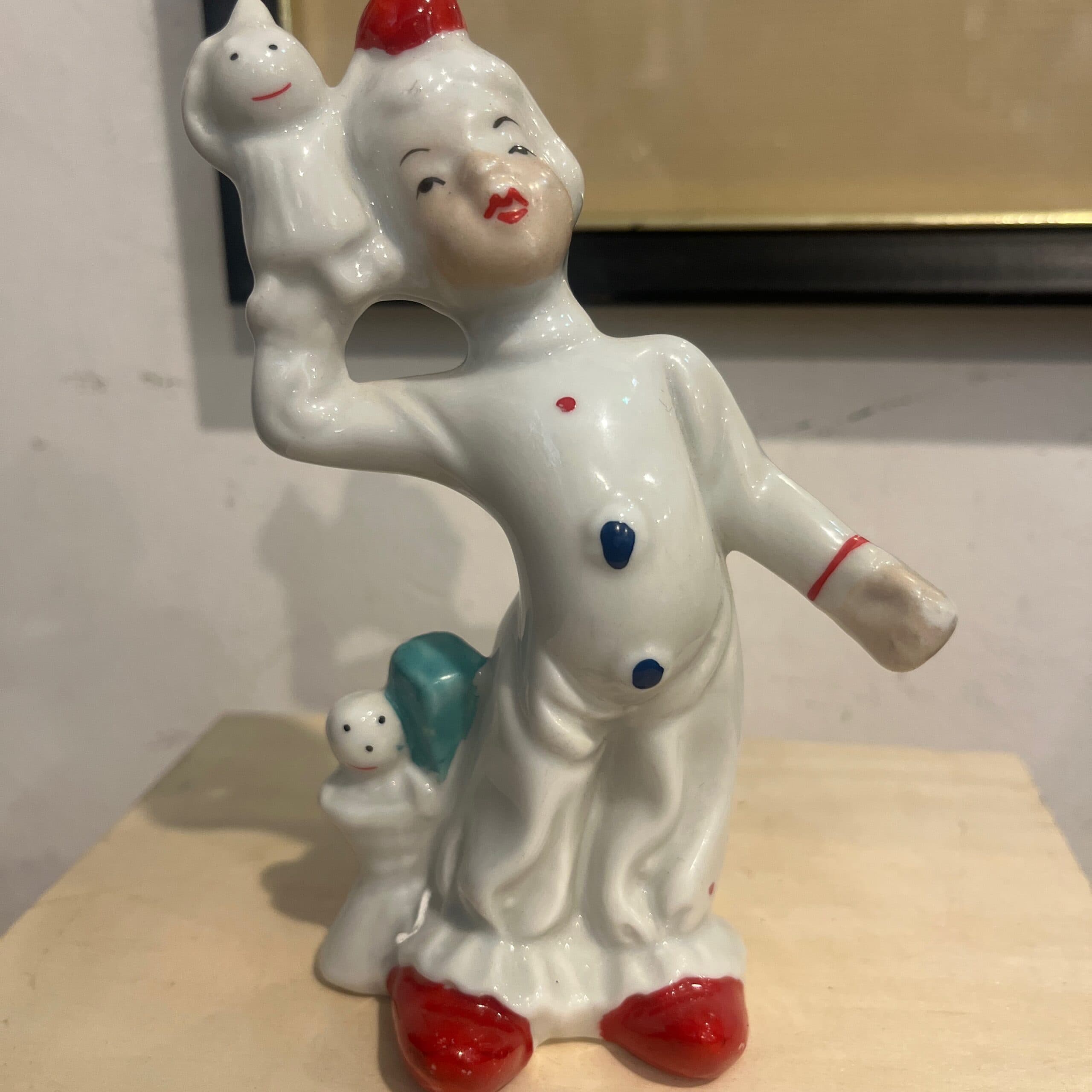 Ceramic Clown Figurine with Ghosts - Regular