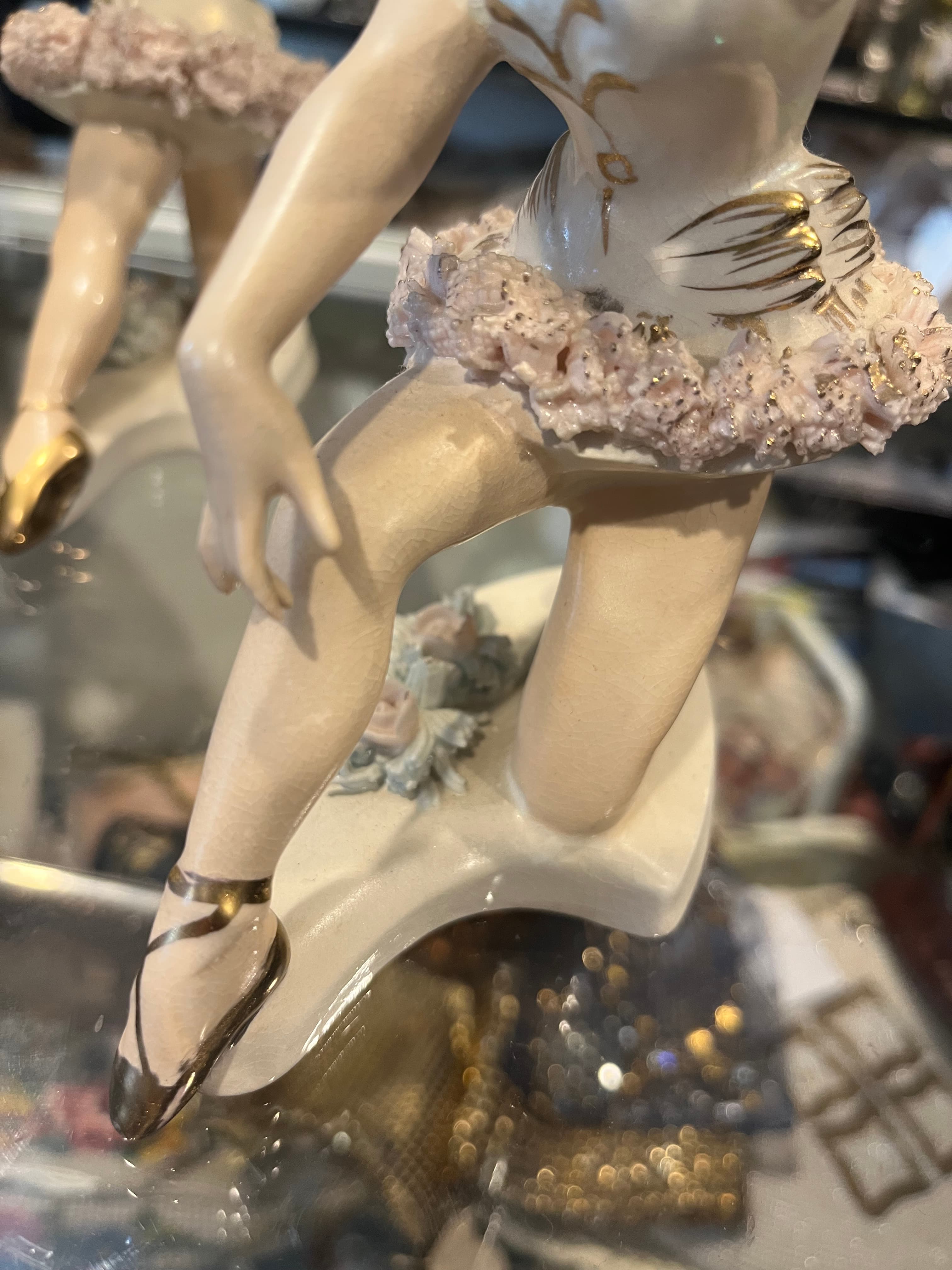 Pair of Lipper & Mann Ballerina Figurines AS IS - Regular