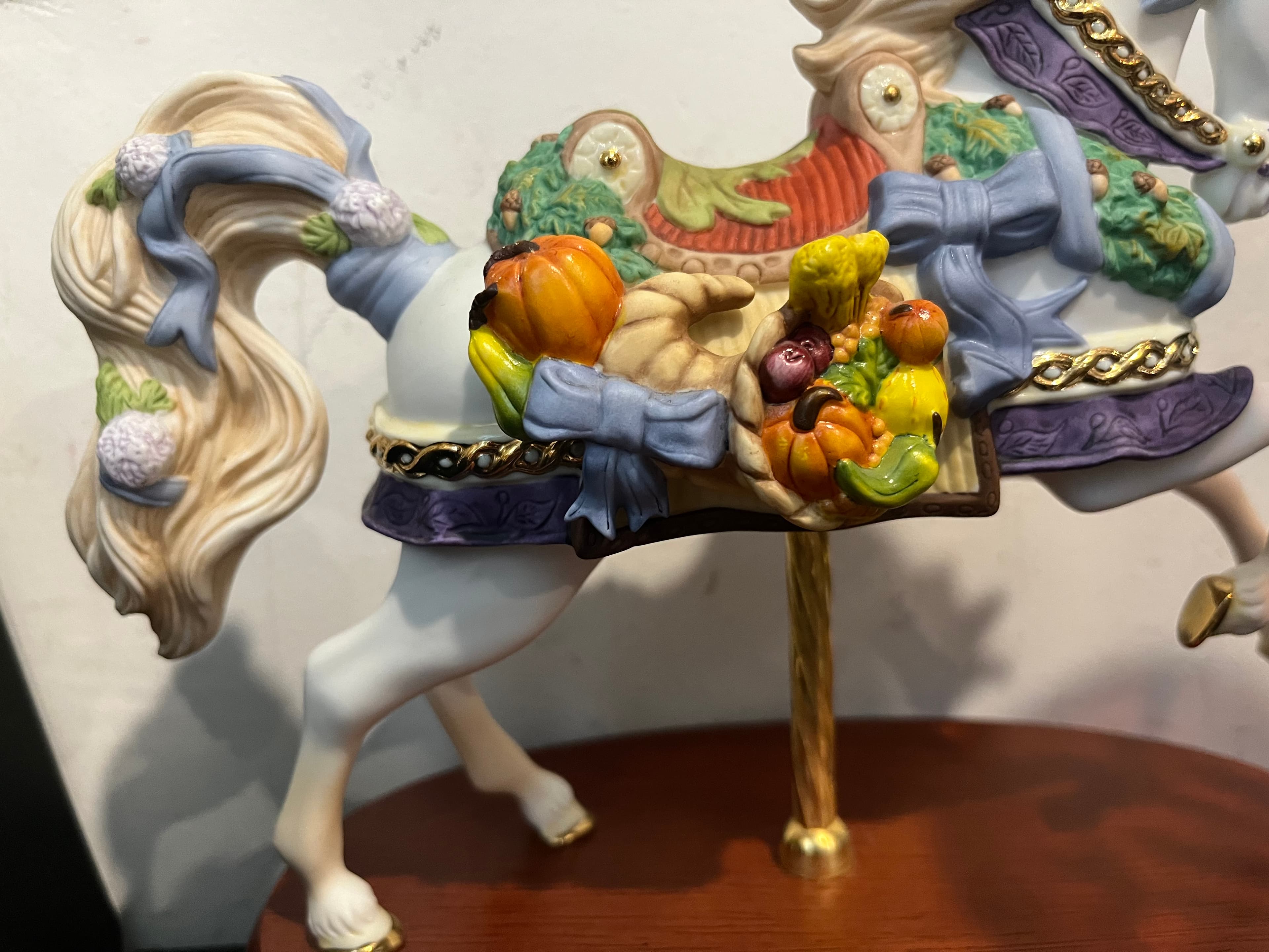 Lenox Harvest Carousel Horse Figurine - Regular