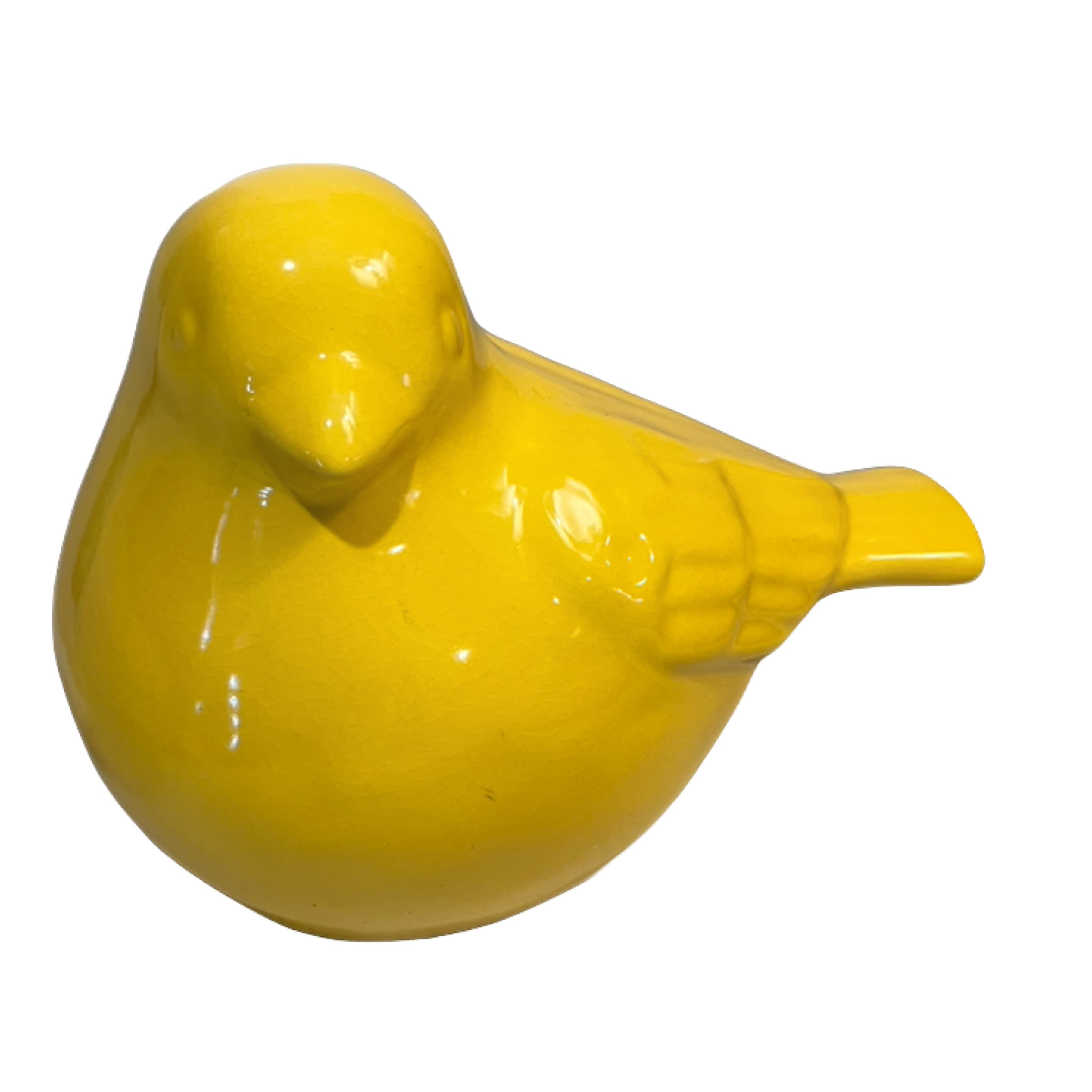 Yellow Ceramic Bird - Regular