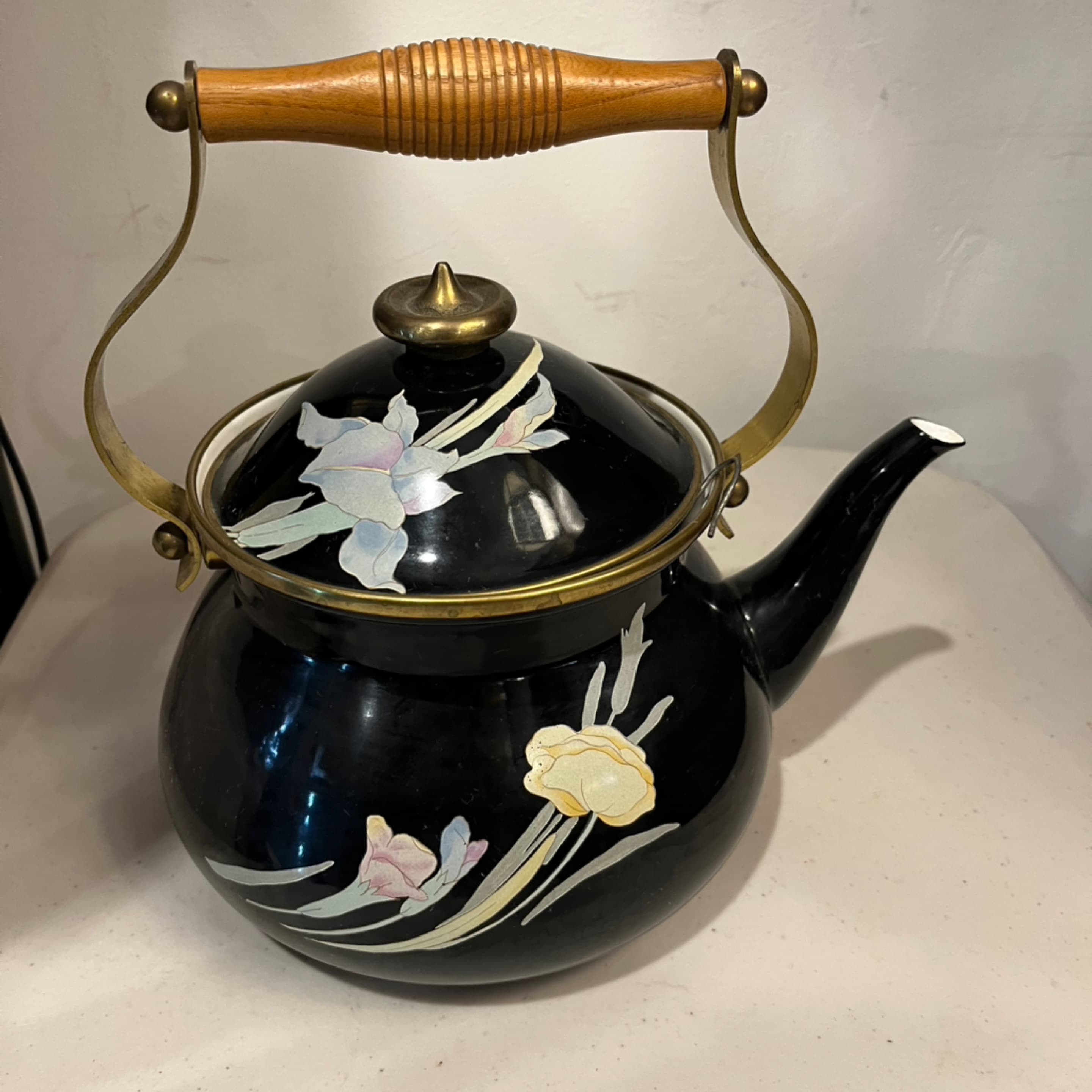 Mikasa Black Enamel Tea Kettle - Regular