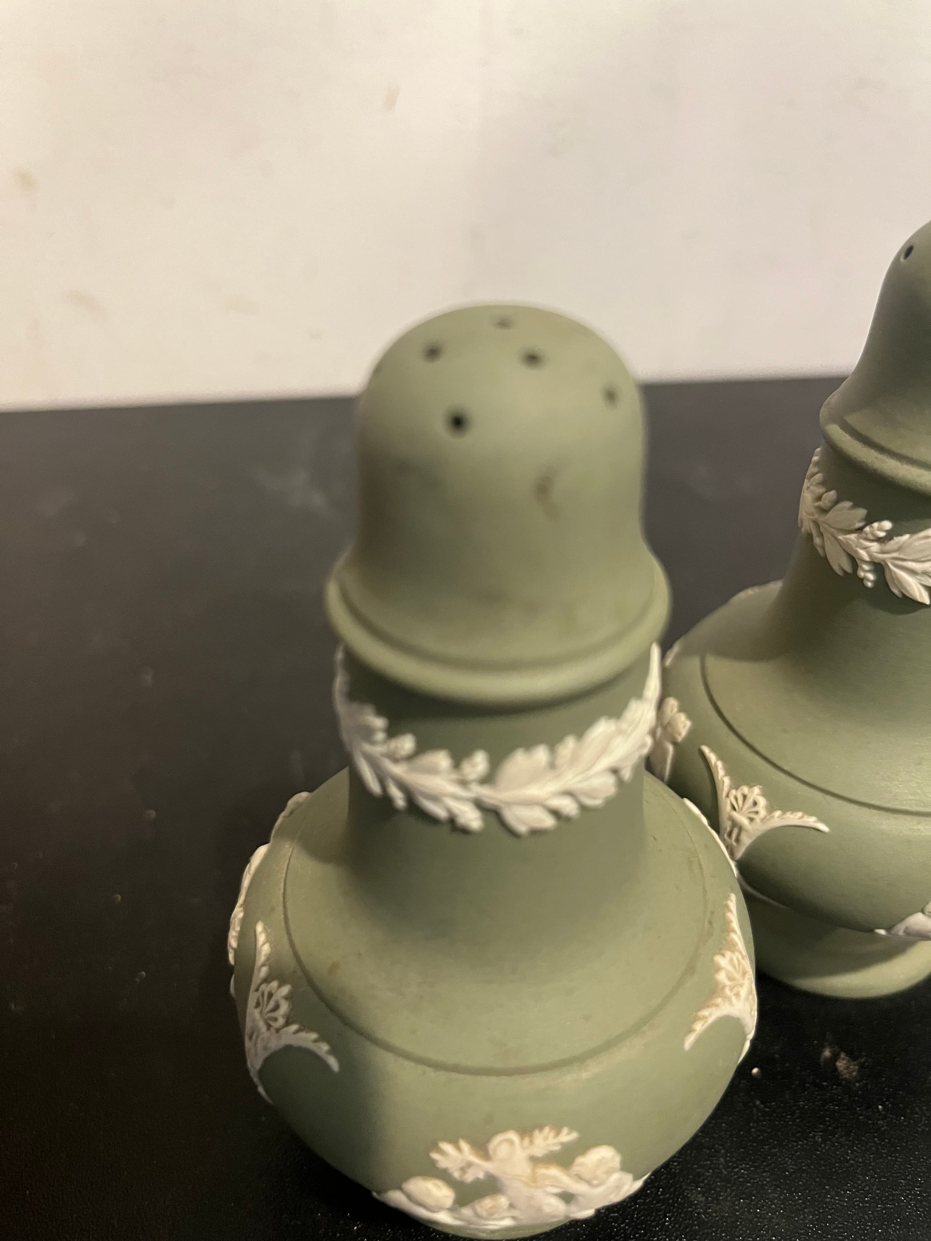 Wedgwood Jasperware Salt and Pepper Shakers - Regular