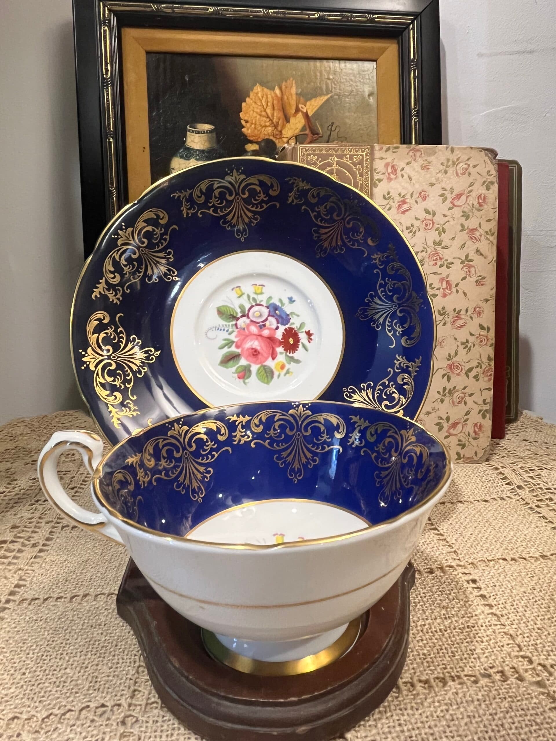 Blue and Gold English Bone China - Regular