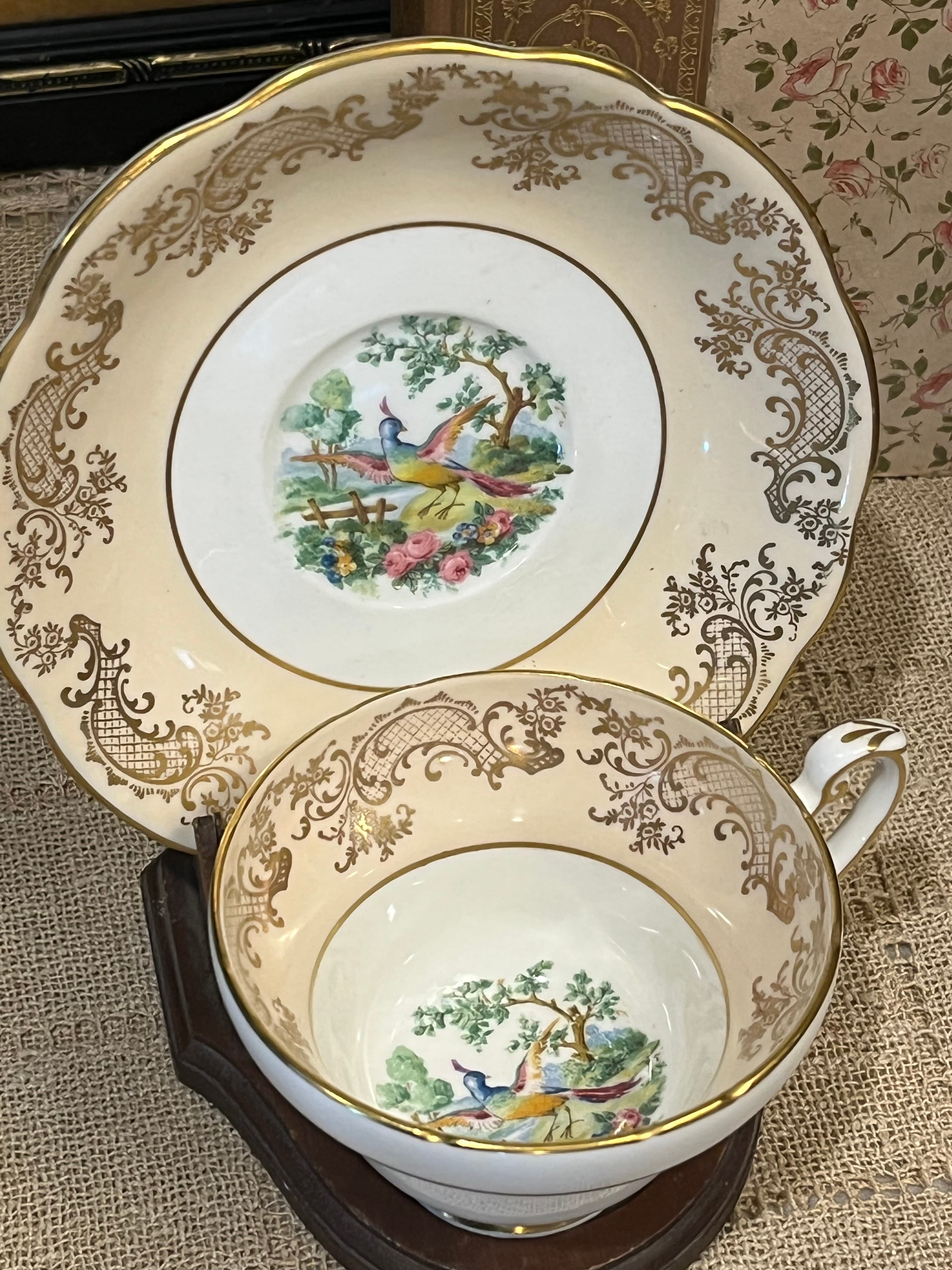 The Foley Company Pink Teacup and Saucer - Regular
