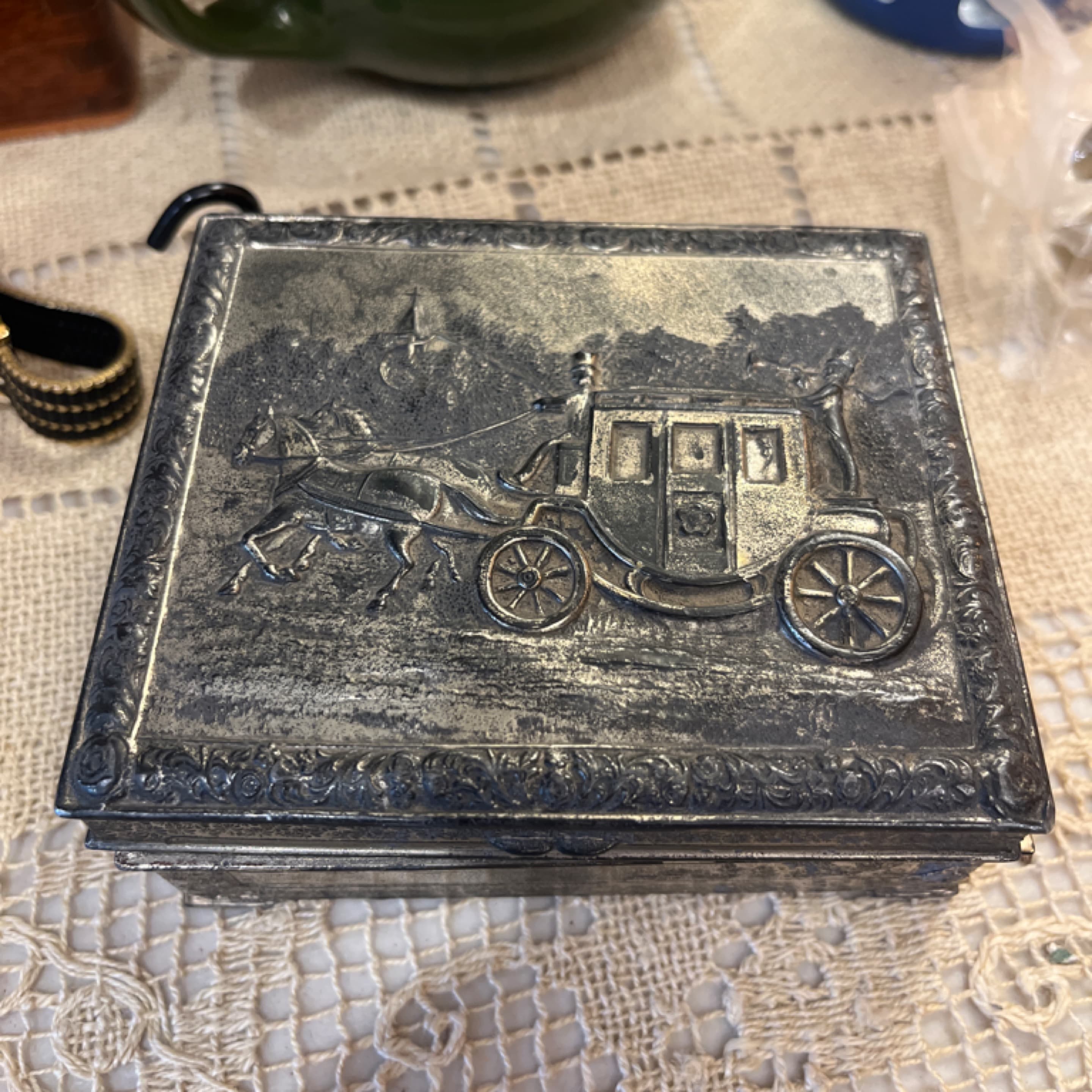 Vintage Metal Snuff\Trinket Box - Regular