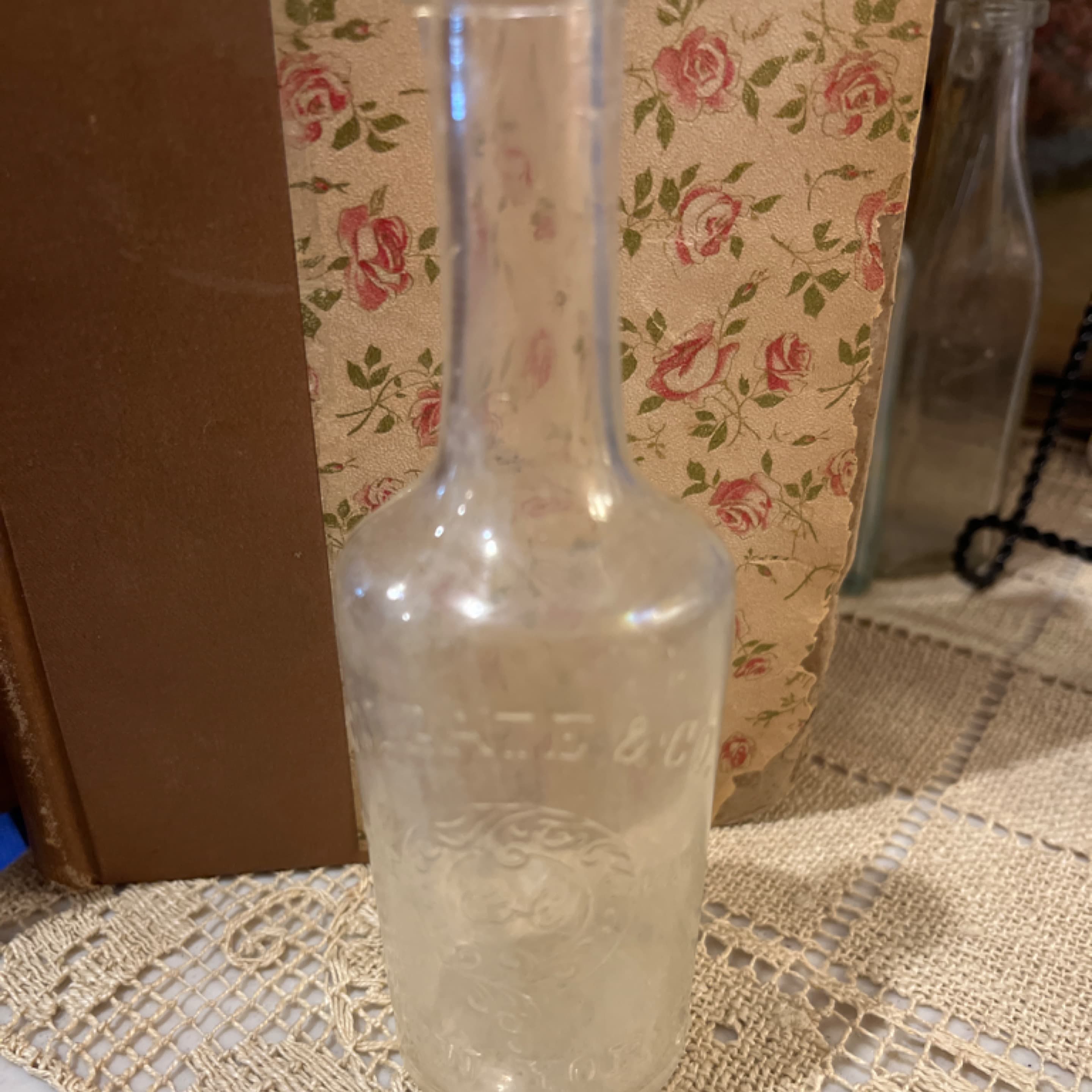 Vintage Colgate & Co New York Long Neck Glass Bottle 941 - Regular