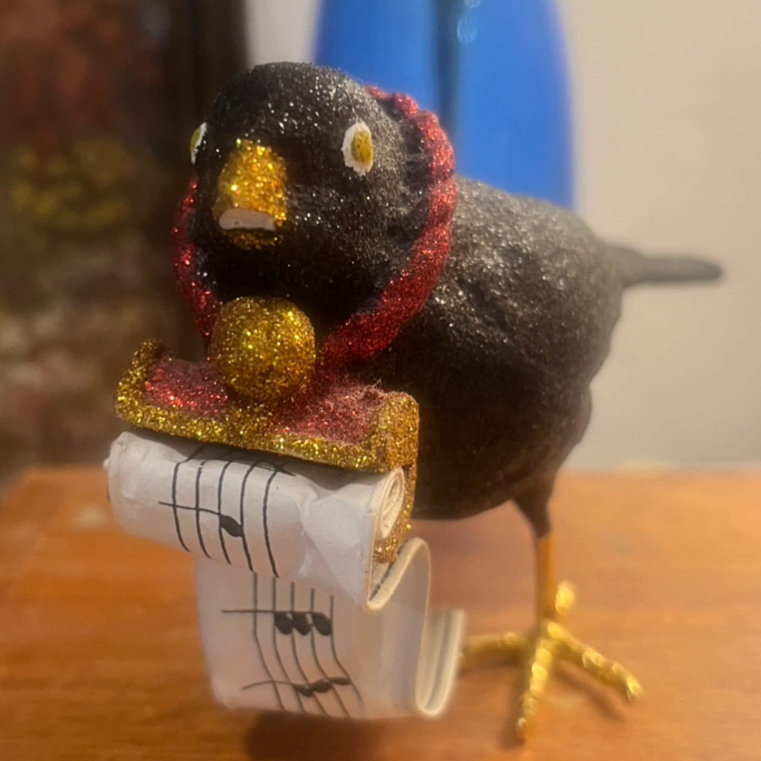 Black Bird with Music Roll - Regular