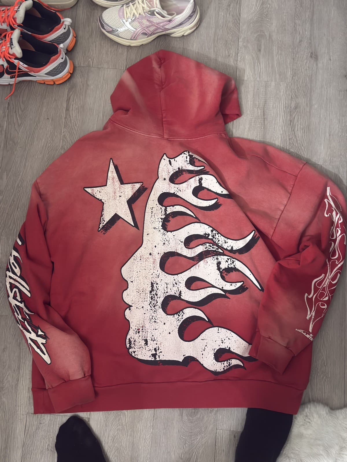 Size - XL Hellstar Records Red Hoodie - Excellent Condition - Thumbnail 2