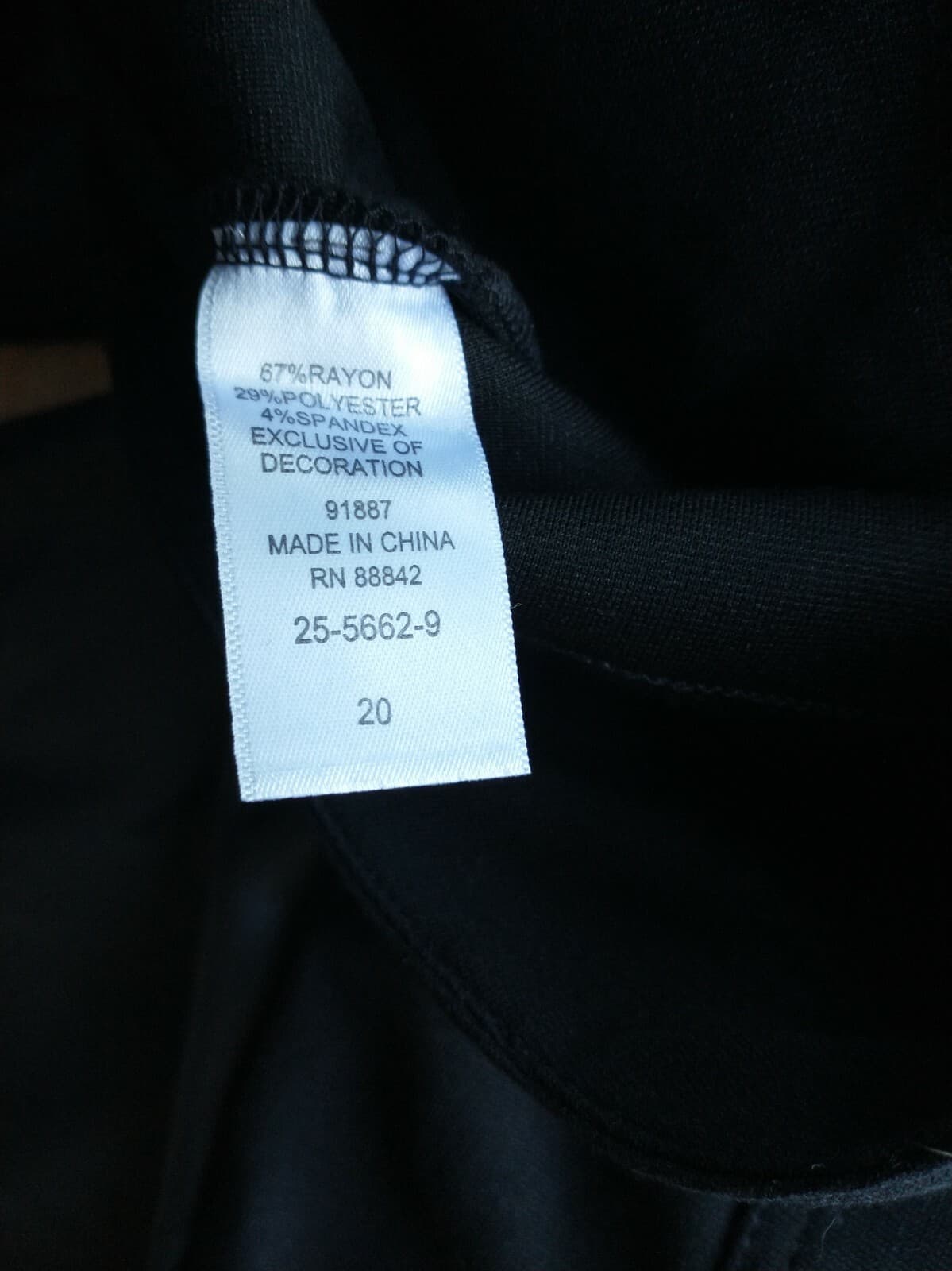 ellos Women Front Faux Leather Back Ponte Legging Pants High Rise Black Sz.20 - Thumbnail 9