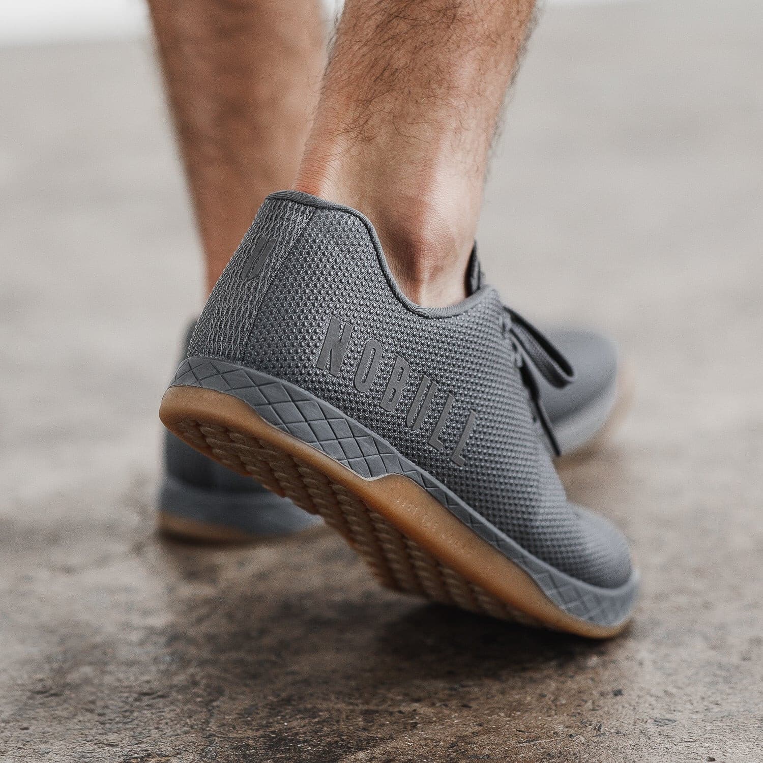 Nobull Outwork Dark Grey Gum Trainer Shoes Lace Up Unisex Men 6 Women 7.5 - Thumbnail 4
