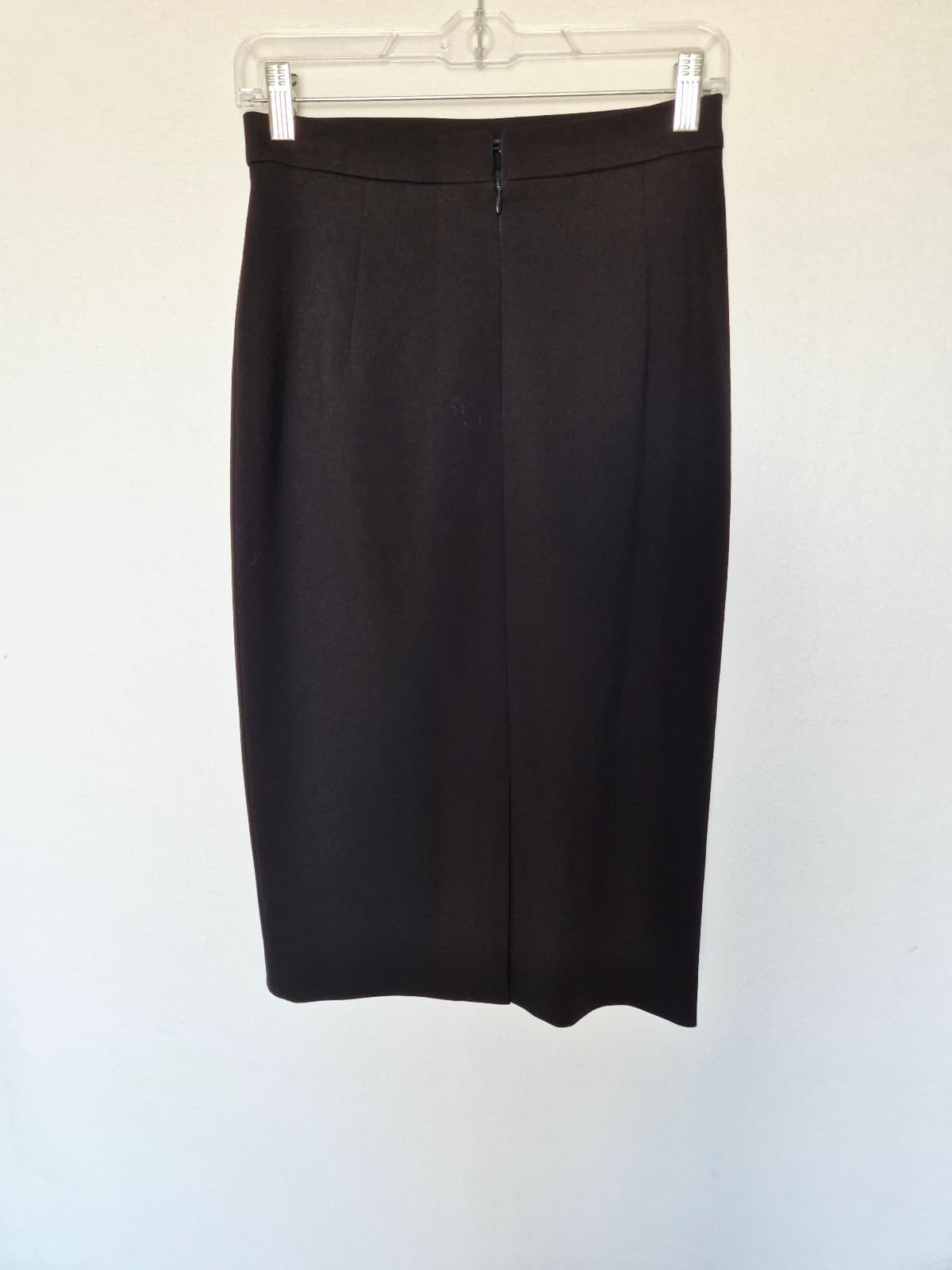 ESCADA Randuxe Side-Ruched Knee Length Pencil Skirt Stretch Navy Blue Women's 34 - Thumbnail 4