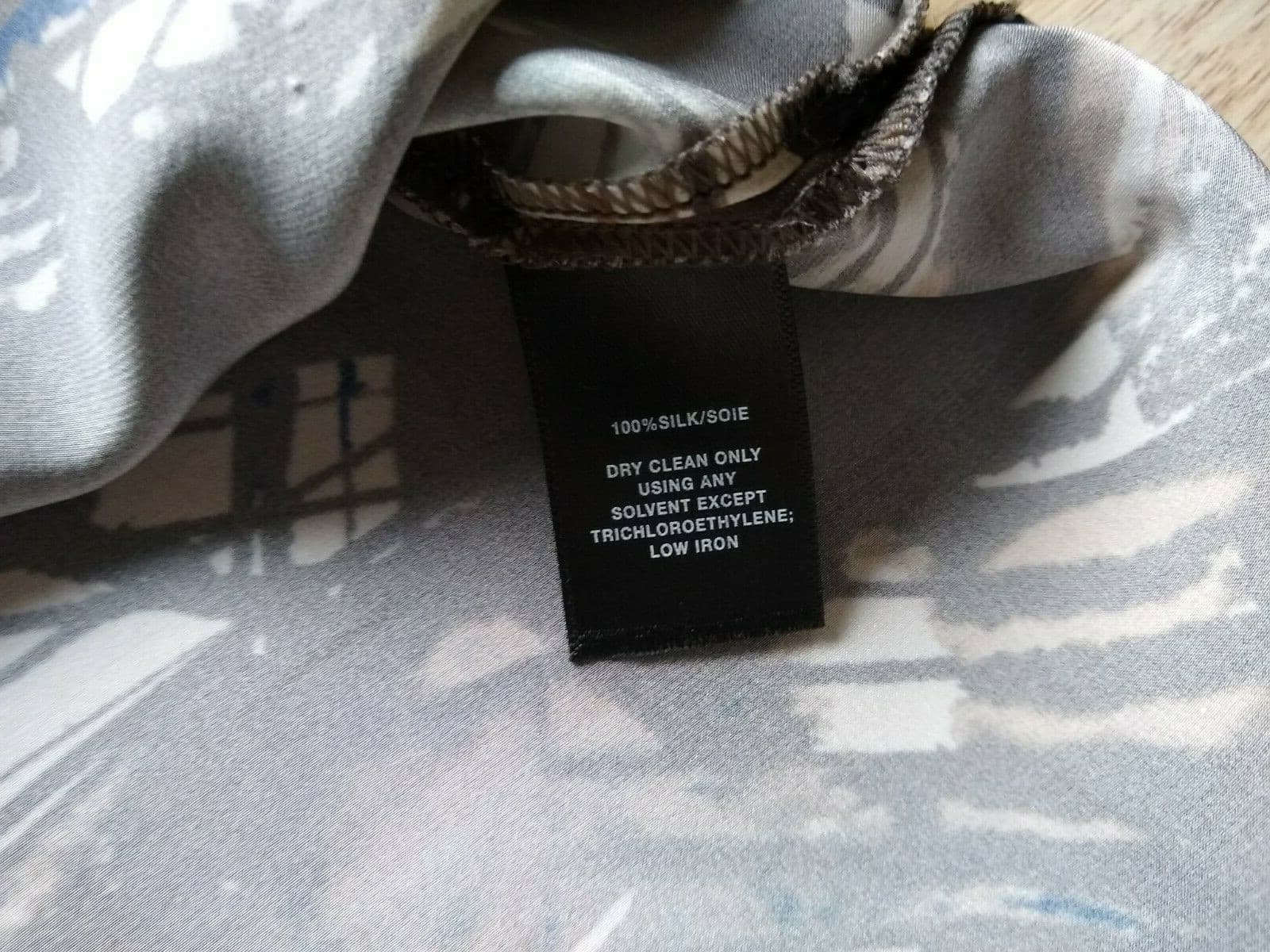 LAFAYETTE 148 New York Silk Satin Top Blouse Pullover 3/4 Sleeves Multi Color M - Thumbnail 10
