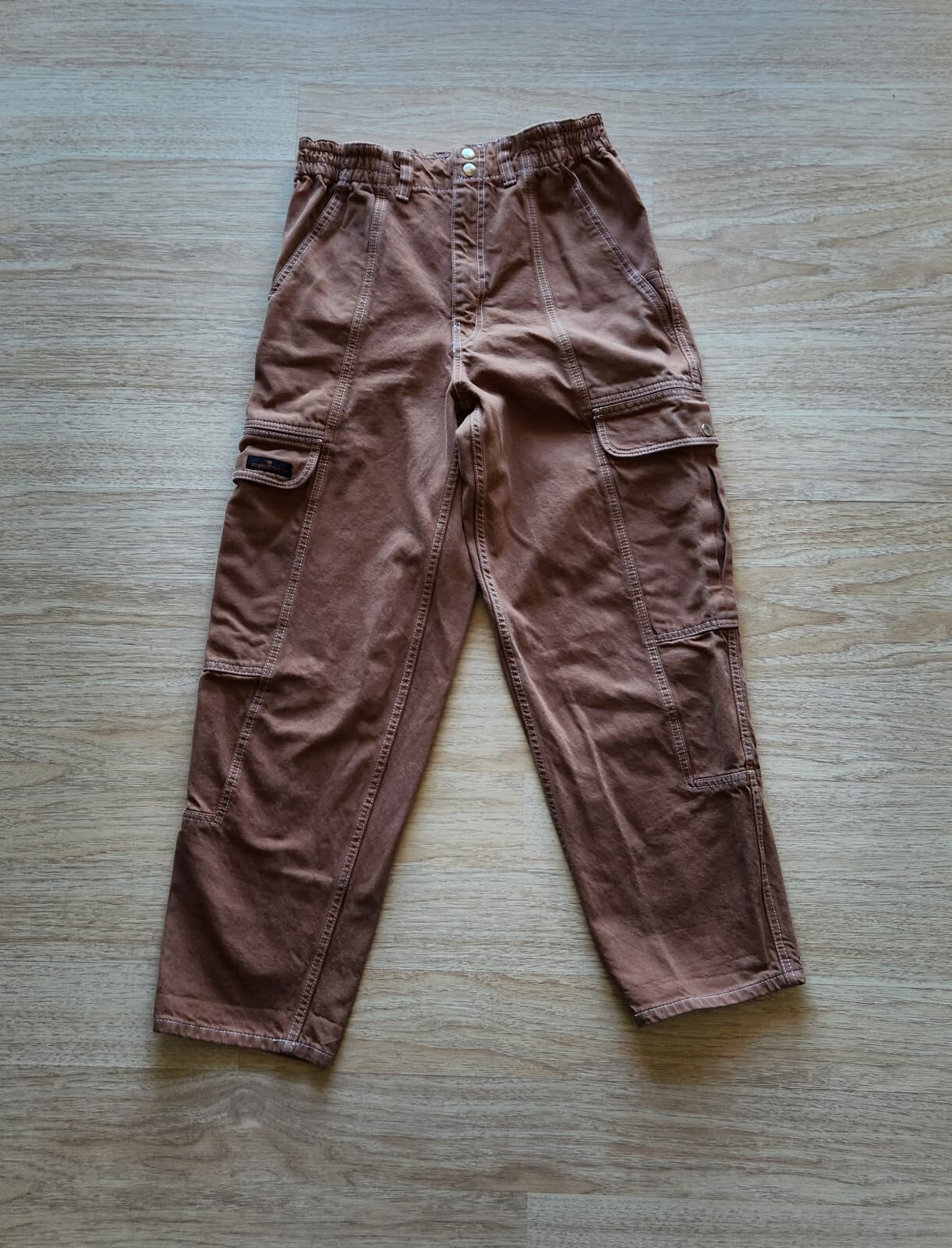 BDG Urban Outfitters Blaine High-Waisted Relaxed Cargo Skate Jean Brown Sz.31 - Thumbnail 2