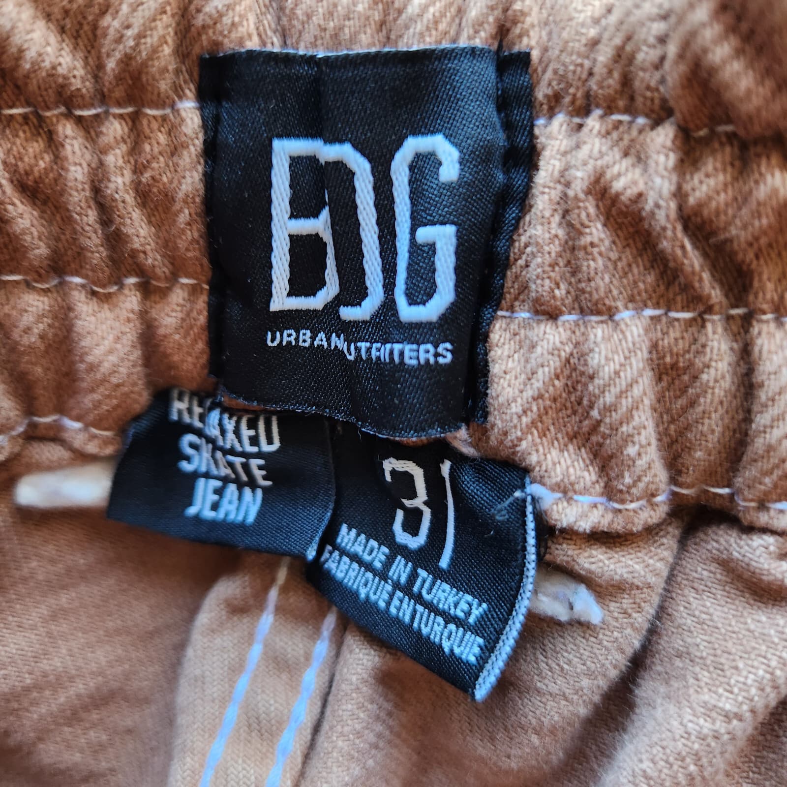 BDG Urban Outfitters Blaine High-Waisted Relaxed Cargo Skate Jean Brown Sz.31 - Thumbnail 9