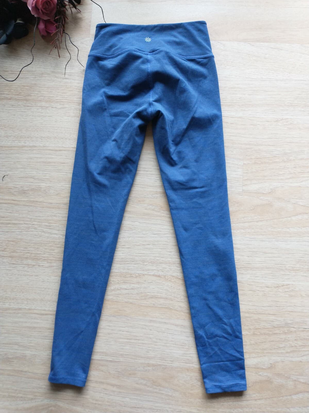 Athleta Chaturanga High Rise Blue Space Dye Women Legging Sz.XS - Thumbnail 4
