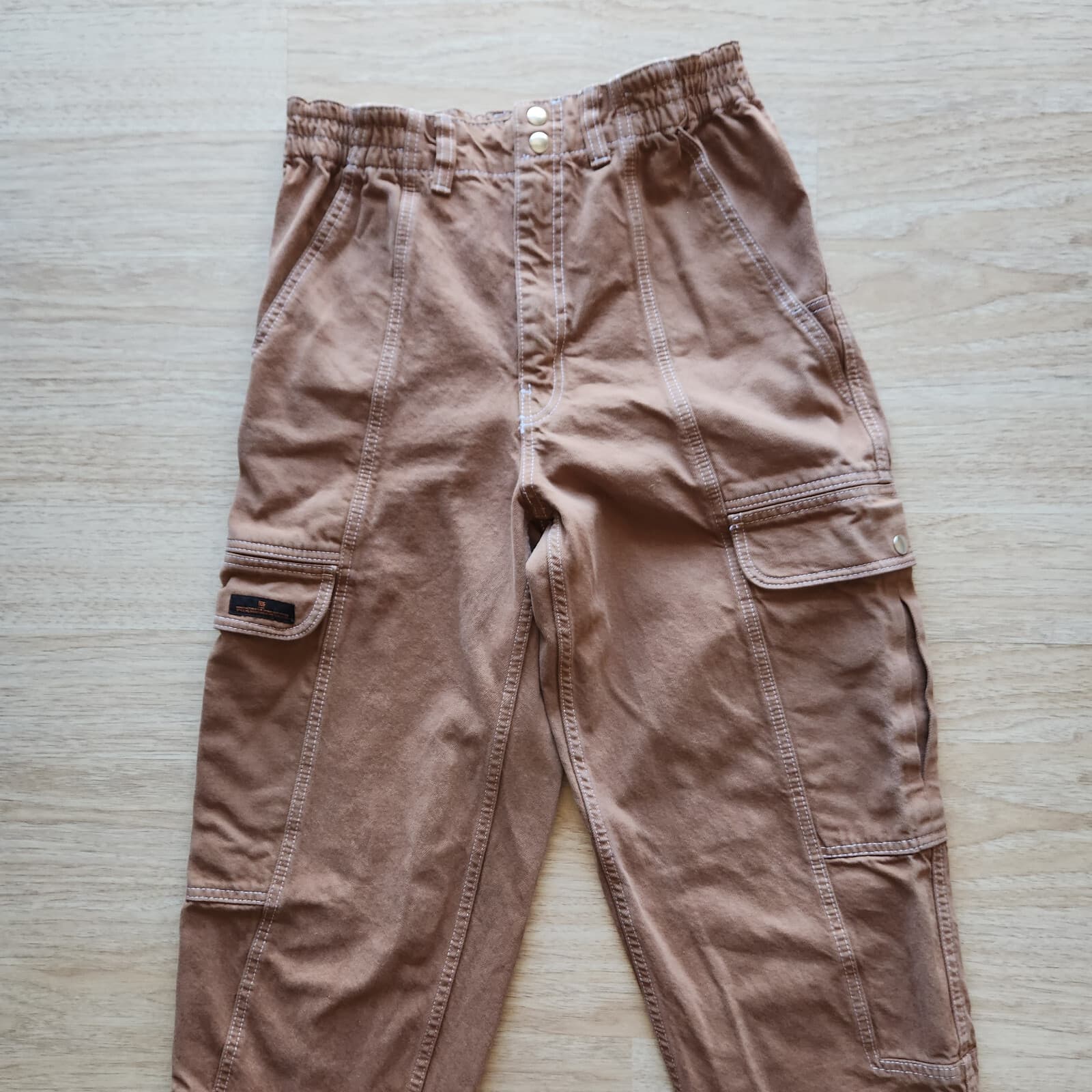 BDG Urban Outfitters Blaine High-Waisted Relaxed Cargo Skate Jean Brown Sz.31 - Thumbnail 5
