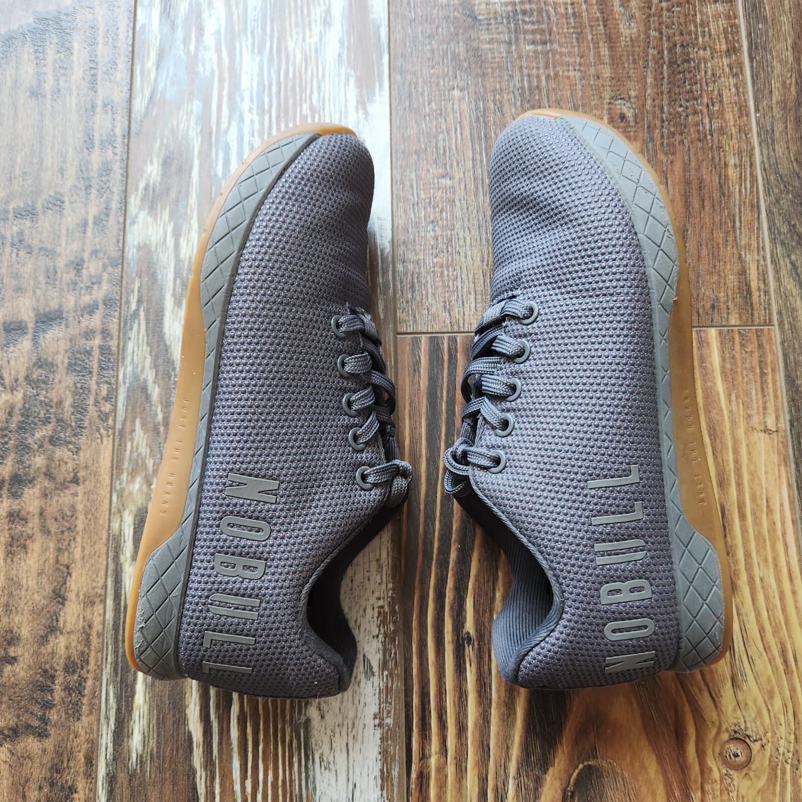 Nobull Outwork Dark Grey Gum Trainer Shoes Lace Up Unisex Men 6 Women 7.5 - Thumbnail 7