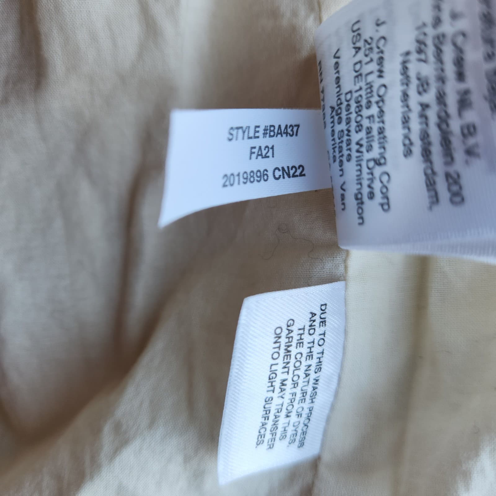 J.Crew Alfie Blazer Denim Stripe One Button Pocket Beige Cotton Women's 6 #BA437 - Thumbnail 15