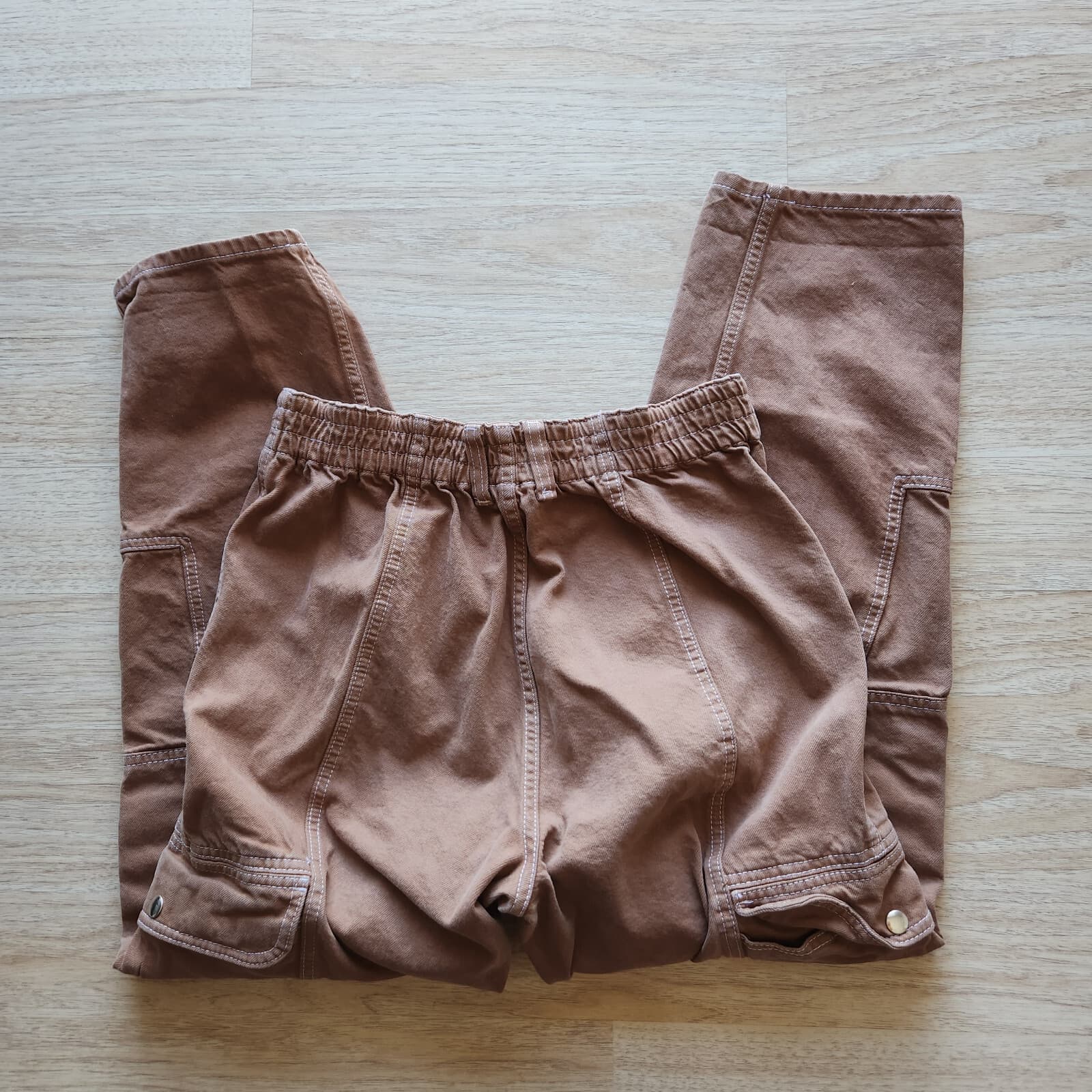 BDG Urban Outfitters Blaine High-Waisted Relaxed Cargo Skate Jean Brown Sz.31 - Thumbnail 7