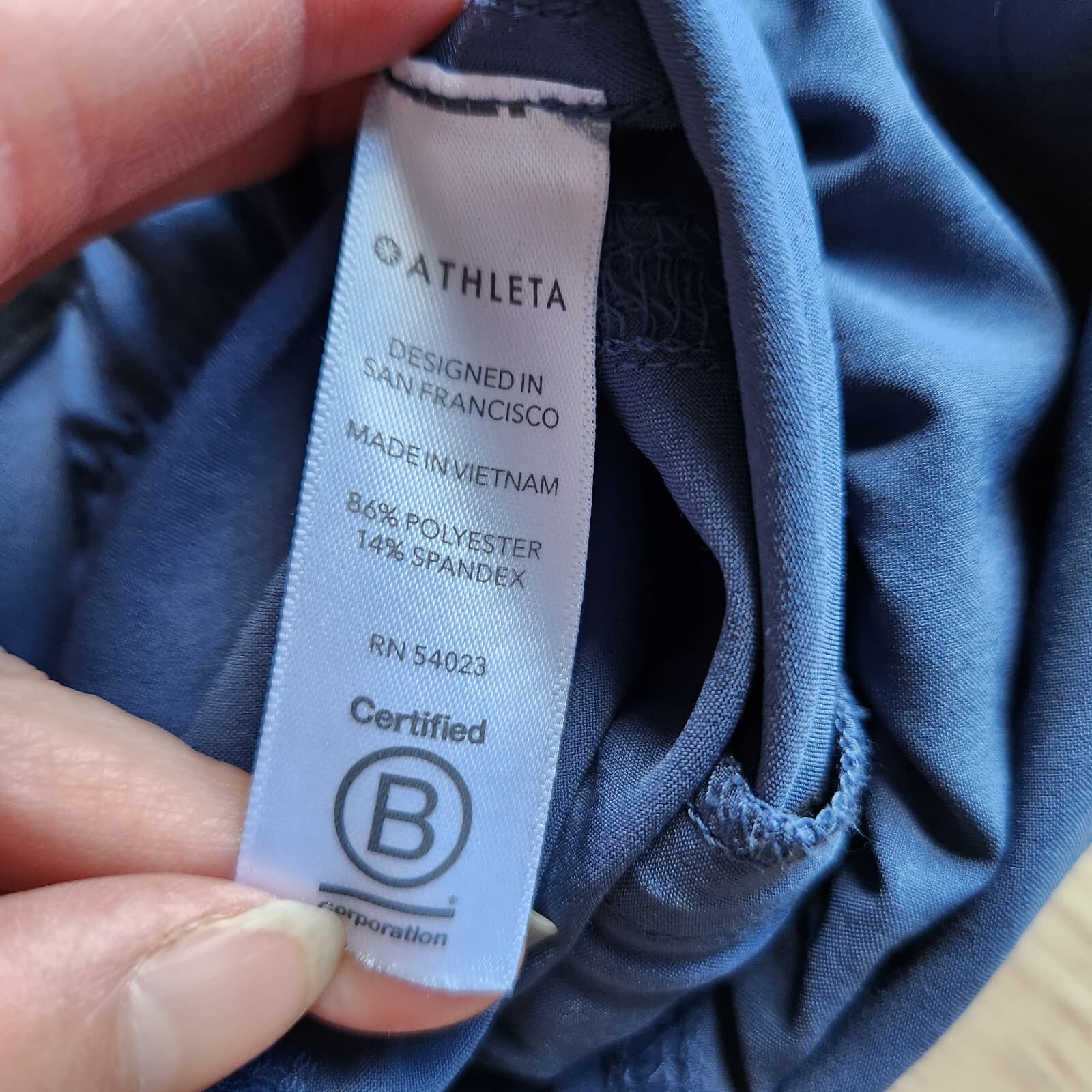 Athleta Iron Blue Unbound Jumpsuit Travel Commute Cargo Pocket Sleeveless Sz.L - Thumbnail 14
