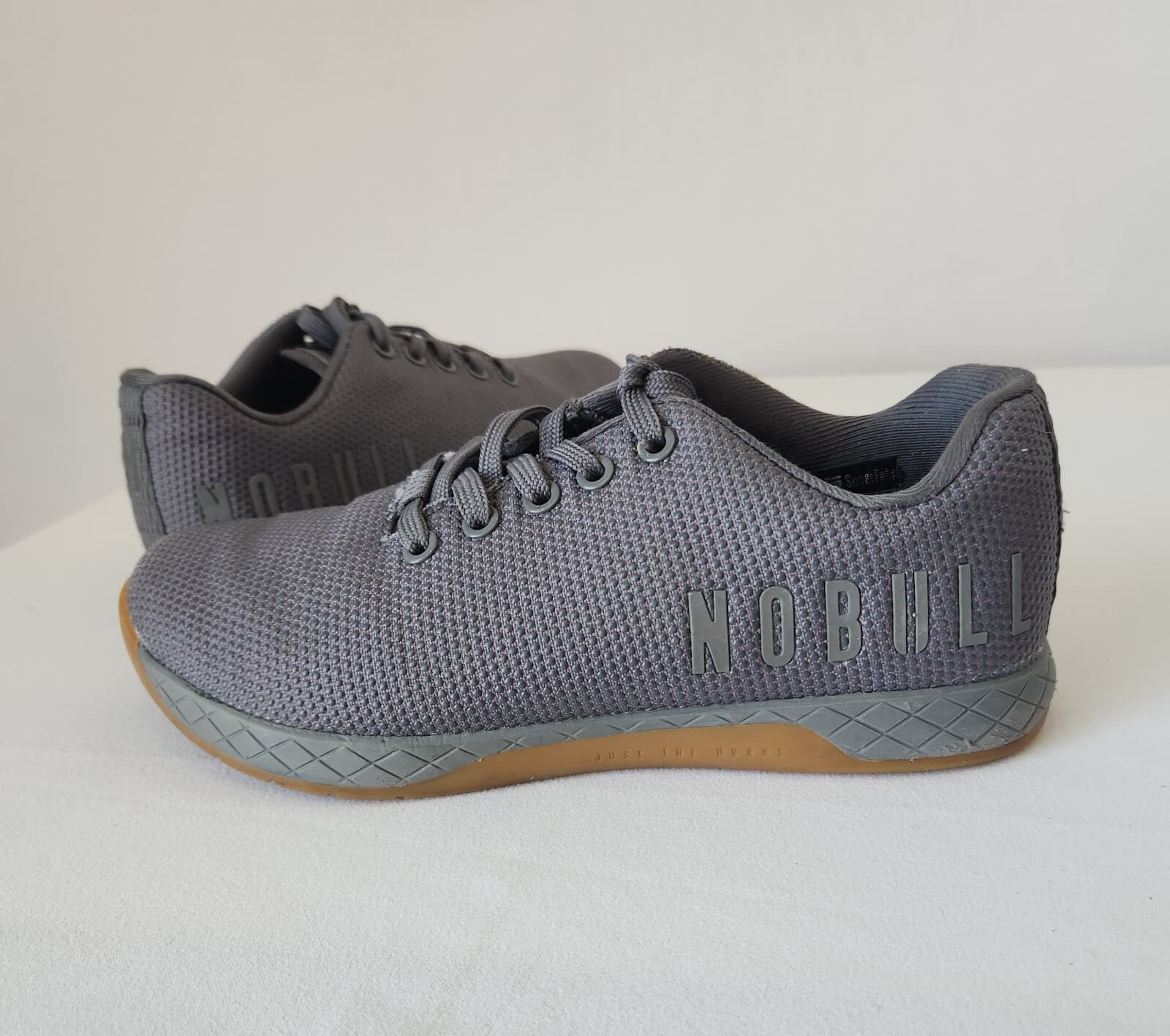 Nobull Outwork Dark Grey Gum Trainer Shoes Lace Up Unisex Men 6 Women 7.5 - Thumbnail 3